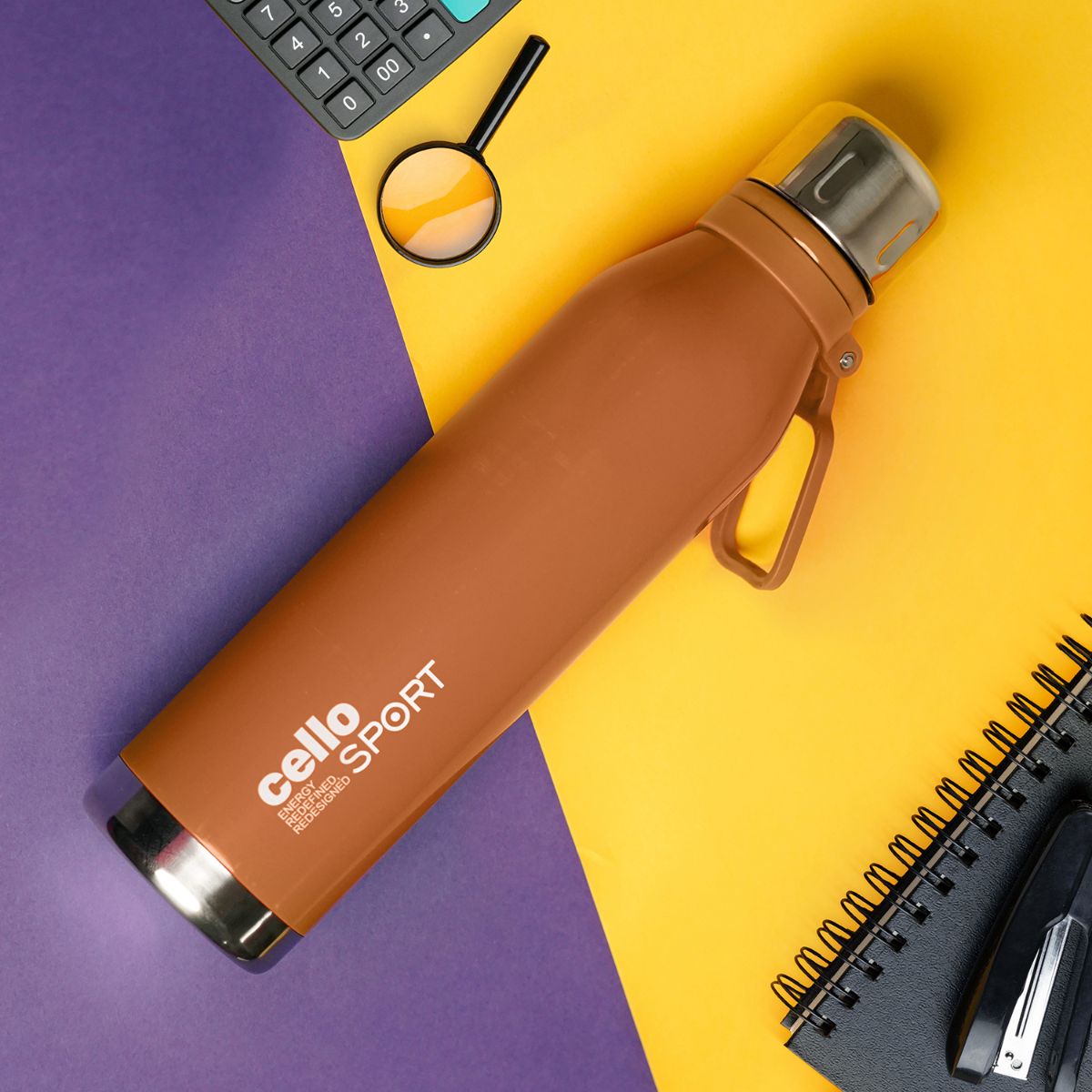 Cello Bentley Flask, Vacusteel Water Bottle, 800ml