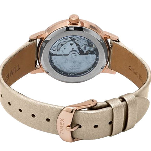 Timex City Collection Celestial Women's Mechanical Automatic Wind Silver-Tone Dial Automatic Function Watch 38mm TW2T86400 - view 2