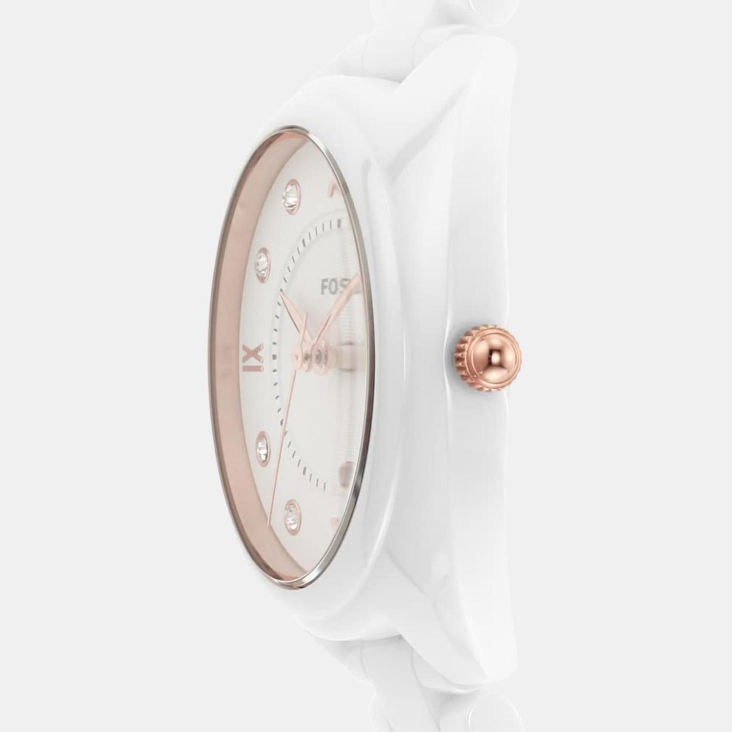 Fossil Gabby Women Quartz White Dial Analog Ceramic Watch CE1115 - view 4