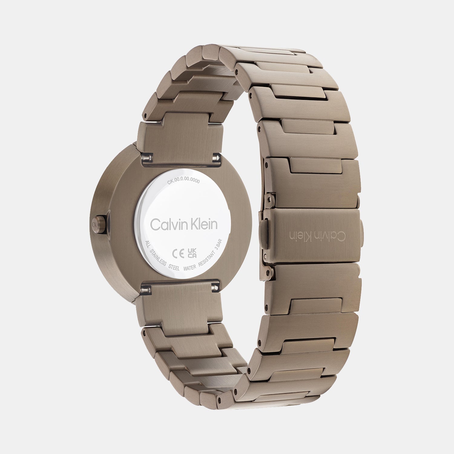 Calvin Klein Ck Eccentric Unisex Quartz Khaki Dial Analog Stainless Steel Watch 25200292 - view 2
