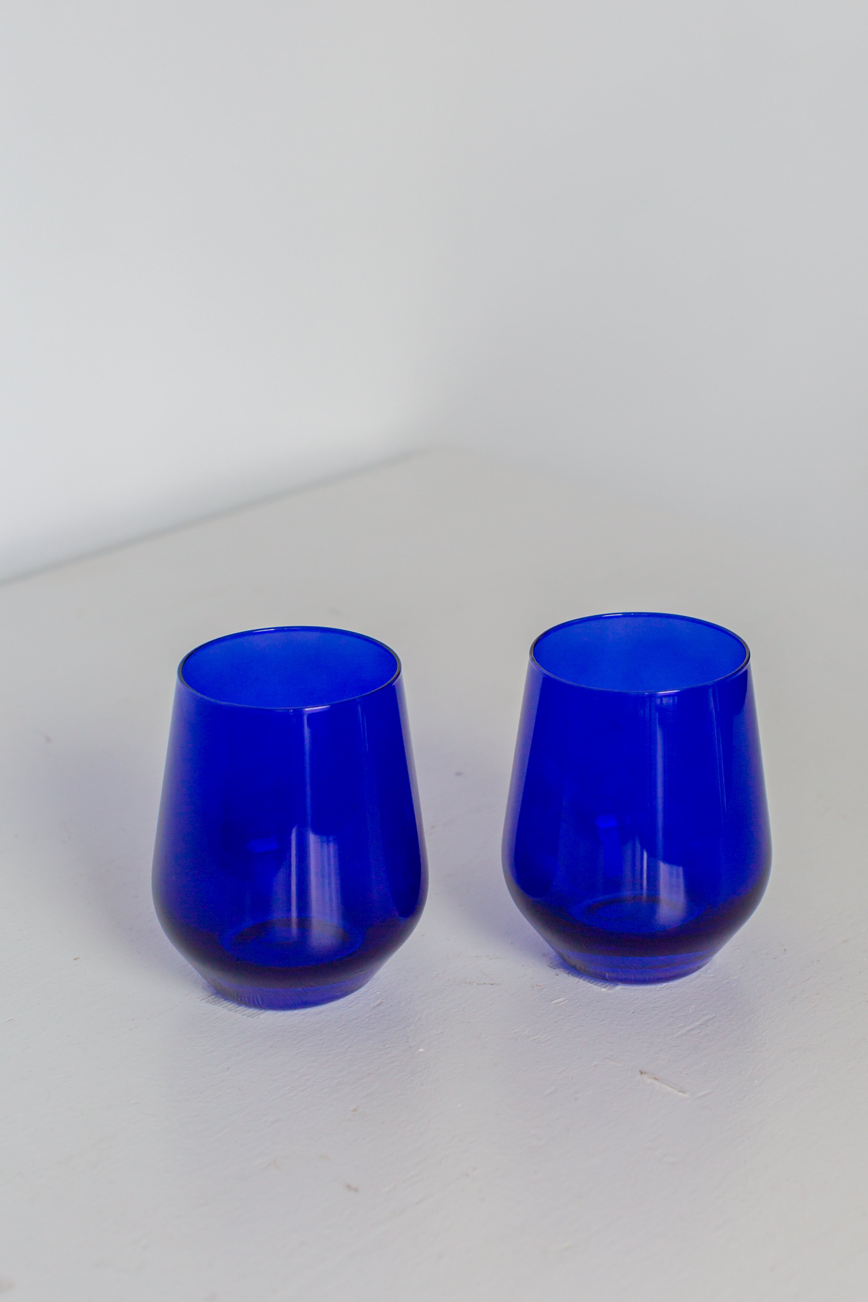 Estelle Colored Glass Estelle Colored Wine Stemless - Set of 6 {Royal Blue} - view 6