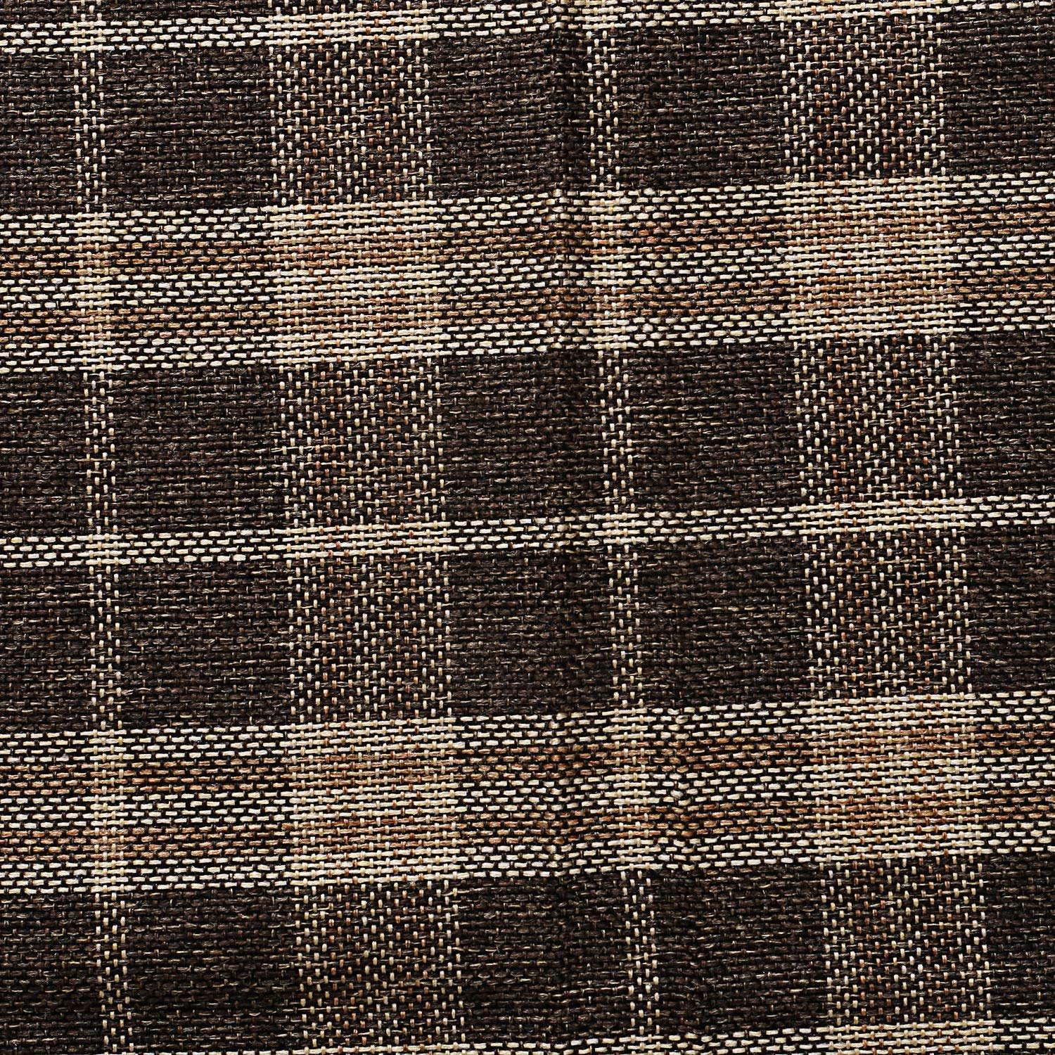 Kuber Industries Checkered Jute 4 Seater Reversible Centre Table Cover - Coffee (CTKTC01197) - view 4