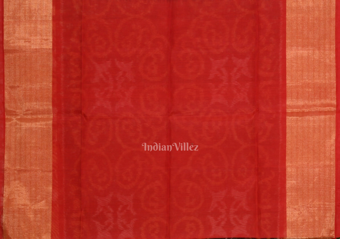 IndianVillèz Multicolor Pochampally Ikat Sico (Silk & Cotton) Saree with Zari Border - view 4