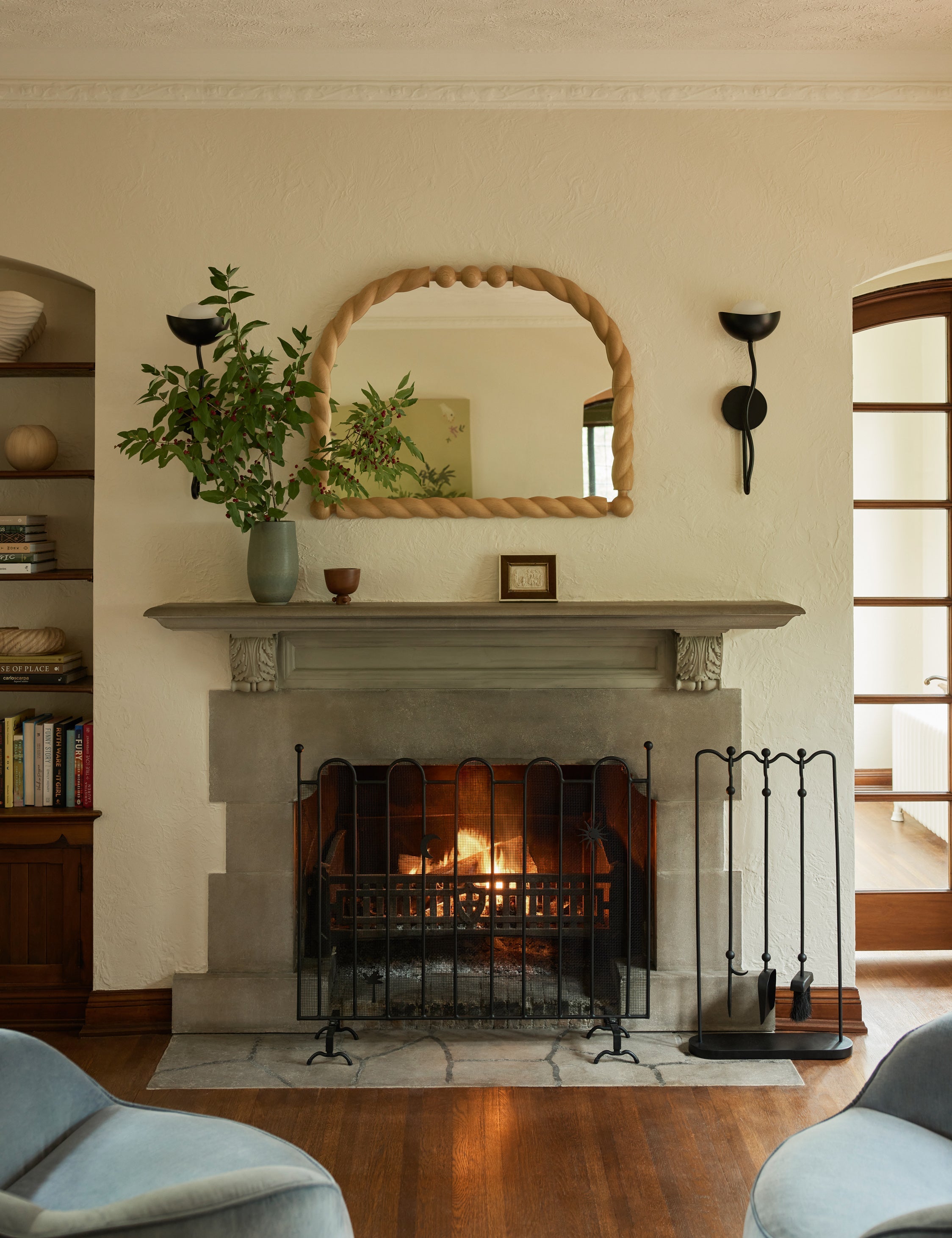 Lulu and Georgia Braided Mantel Mirror by Sarah Sherman Samuel - view 3
