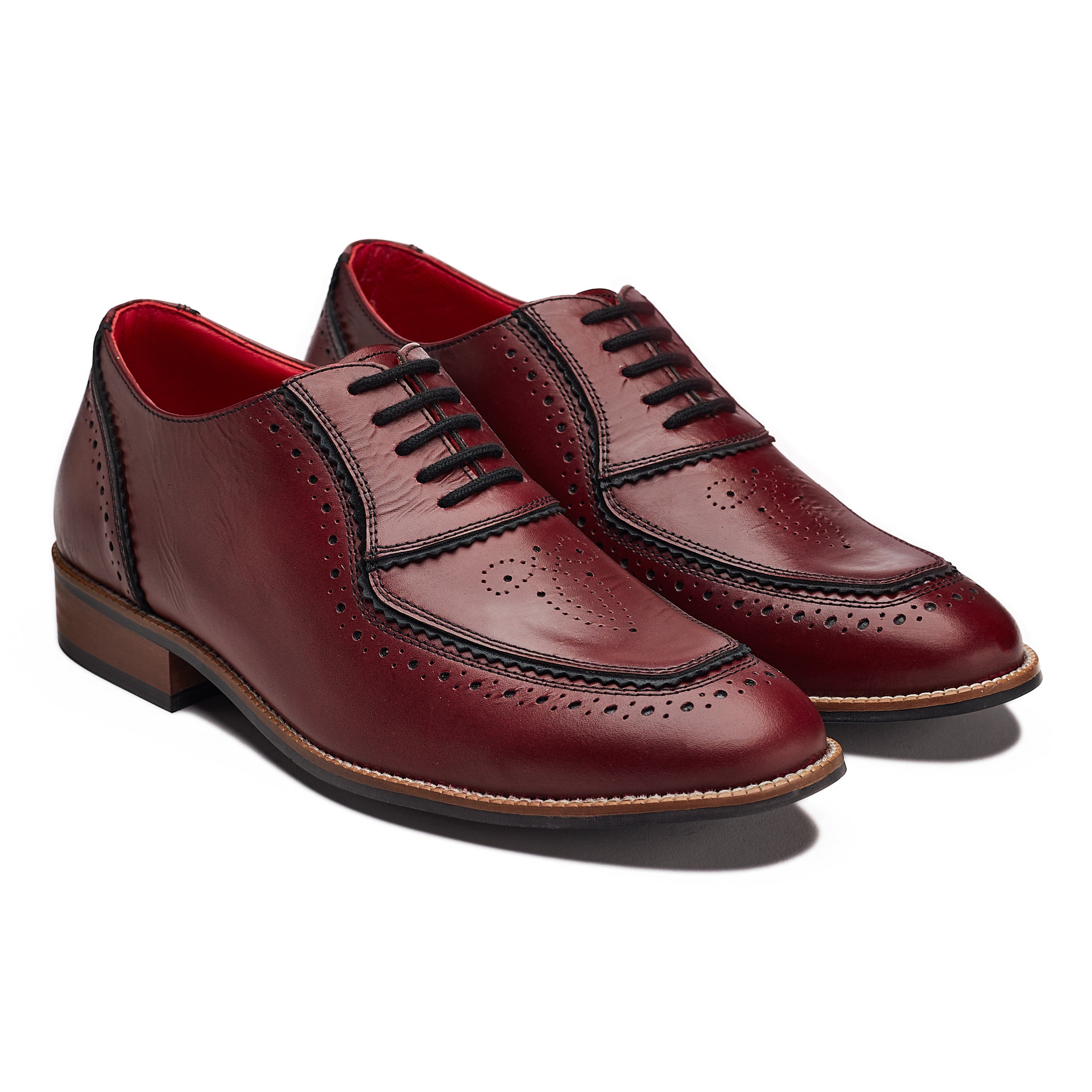 Banjaaran Studio Maharaja Brogues Men – Oxblood
