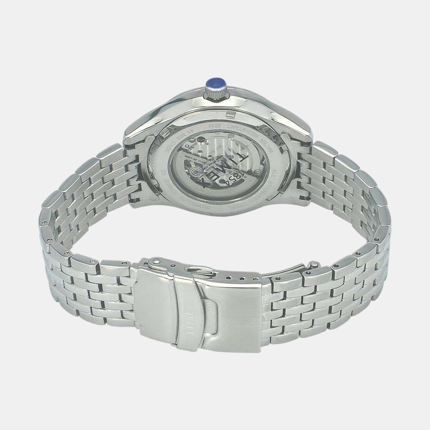 Timex E Class Men Automatic Blue Dial Analog Stainless Steel Watch TWEG21002 - view 3