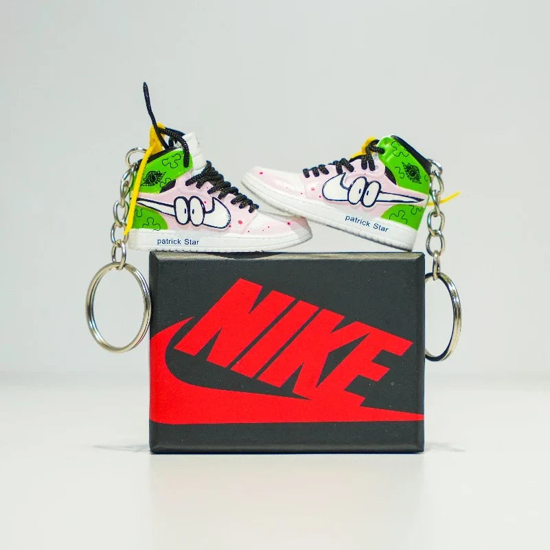 Kicks Machine 3D Sneaker Keychain With Box - AJ1 Custom Patrick