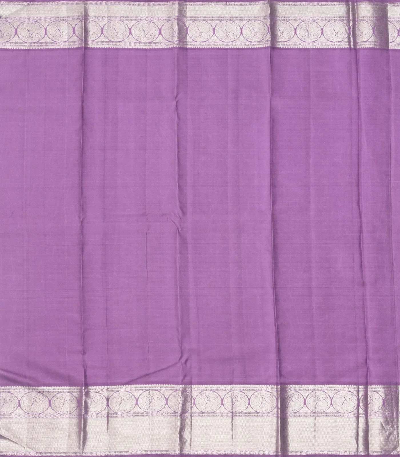 RmKV Yellow Handloom Kanchipuram Korvai Silk Saree With Floral Jaal Motifs - view 4