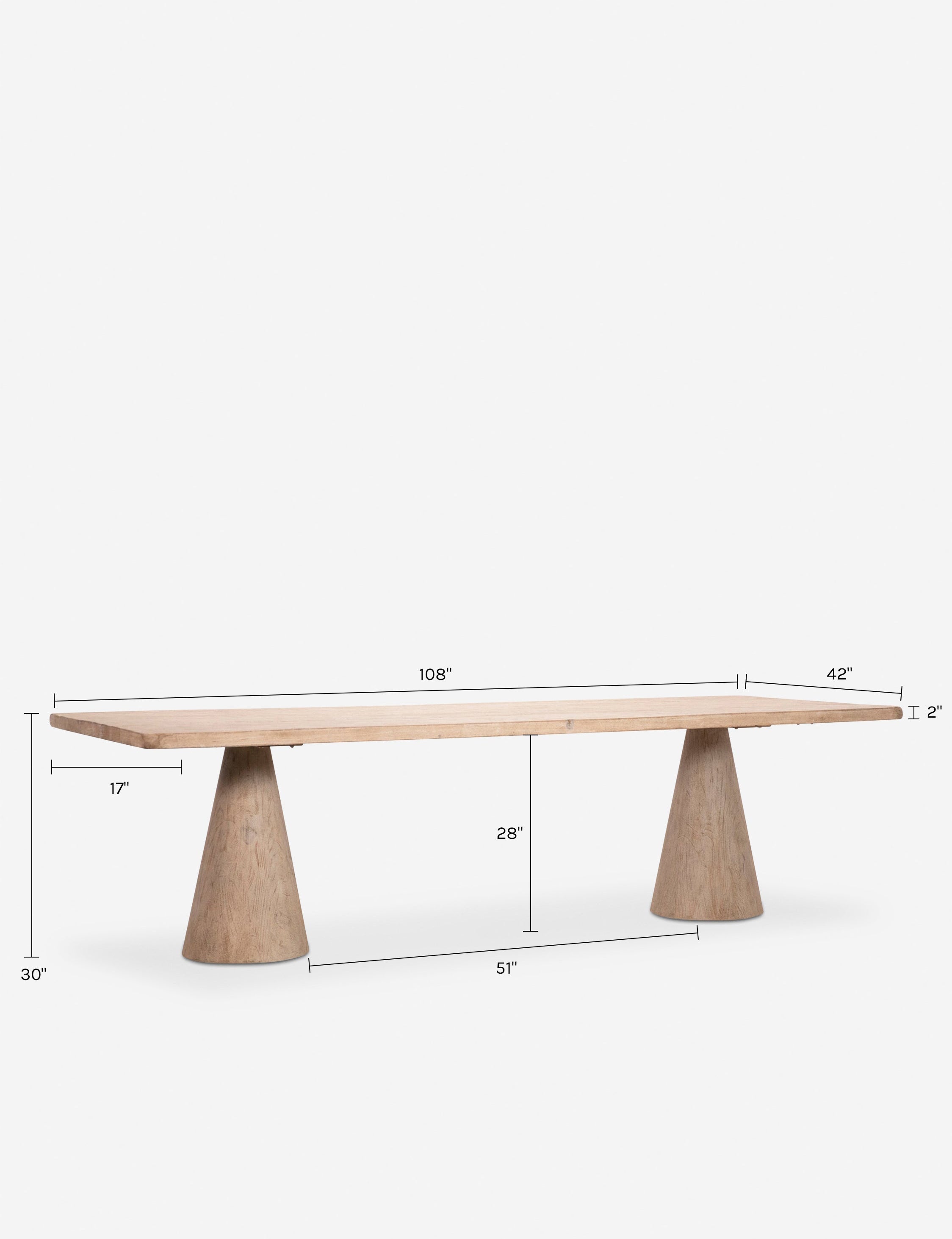 Lulu and Georgia Horton Dining Table – Natural - view 5
