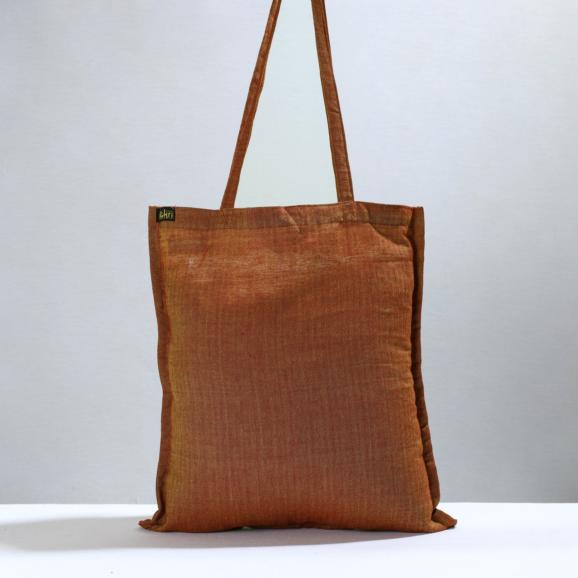 NOORI BAZAR Brown - Jhiri Pure Handloom Cotton Jhola Bag 13