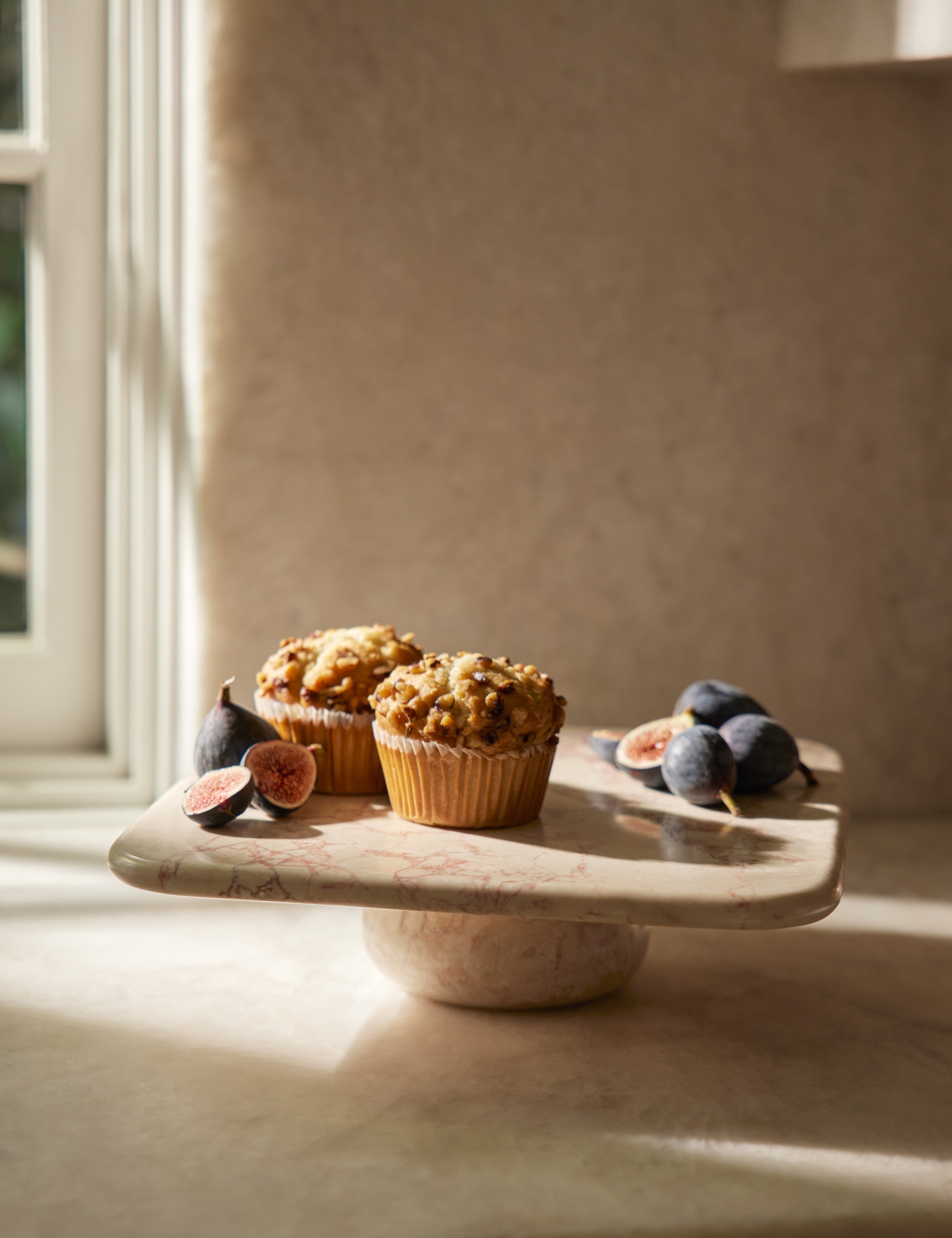 Lulu and Georgia Lusine Square Marble Serving Stand - view 2