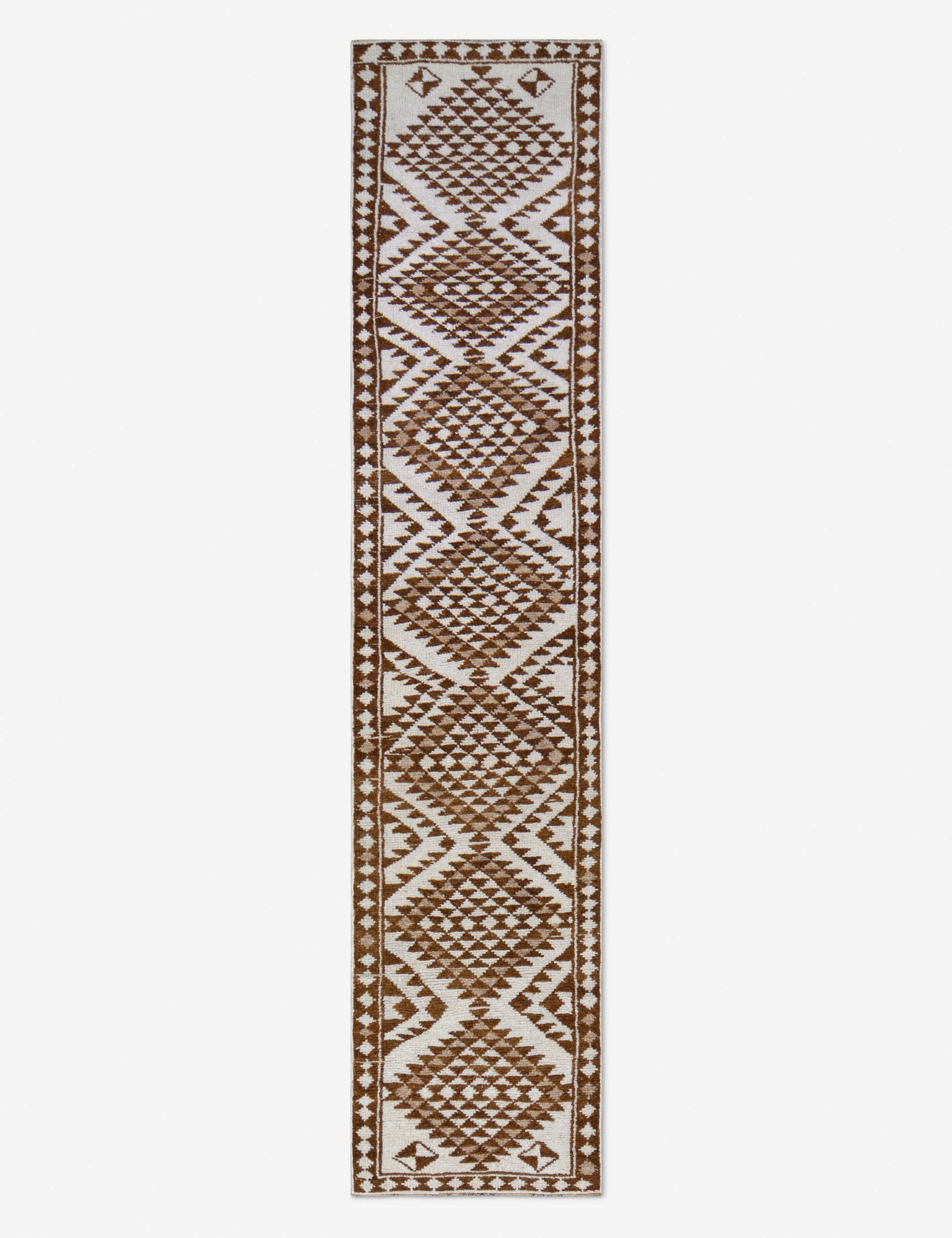 Lulu and Georgia Vintage Turkish Hand-Knotted Wool Runner Rug No. 269, 2'7" x 11'8"