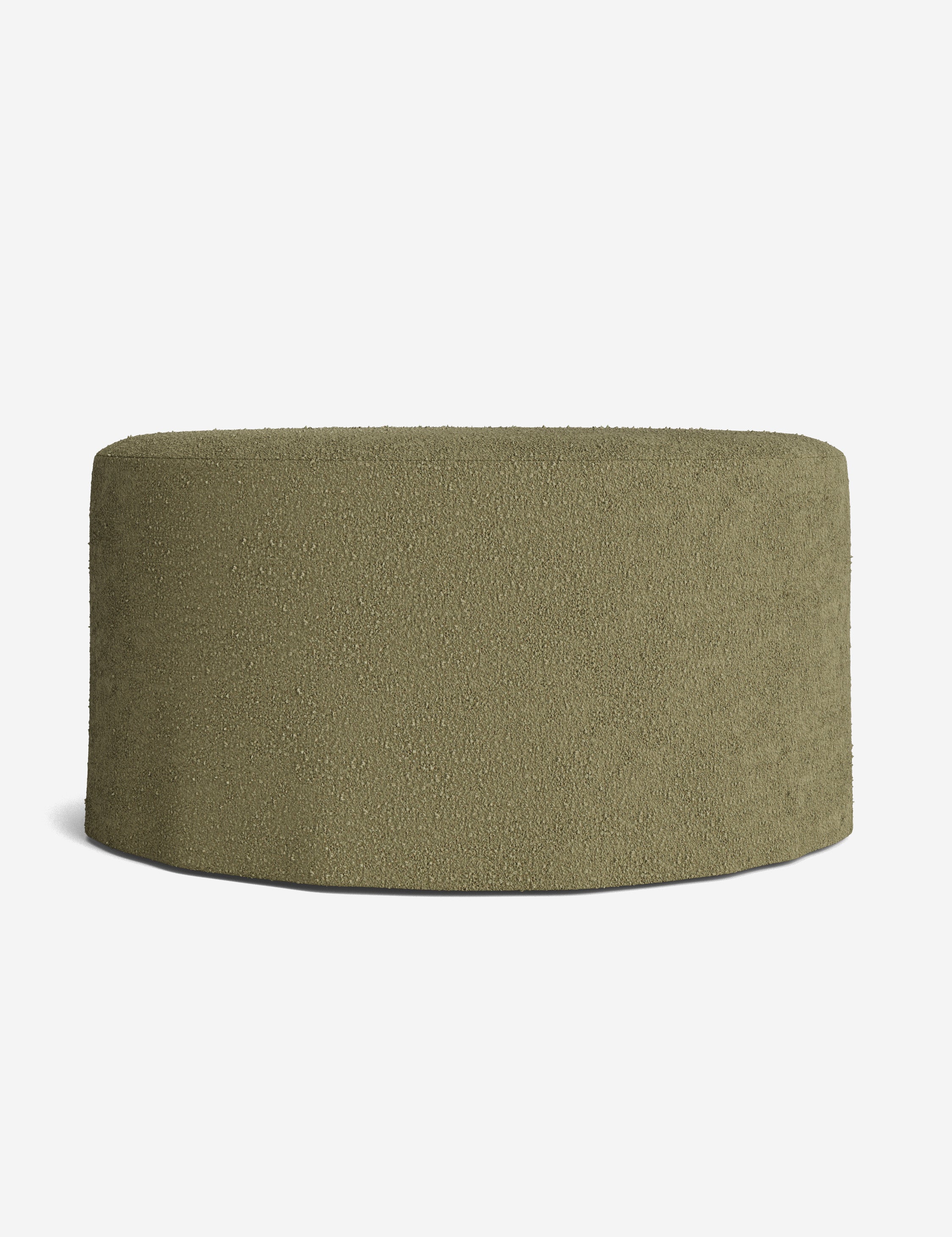 Lulu and Georgia Portola Slipcover Round Ottoman - view 56