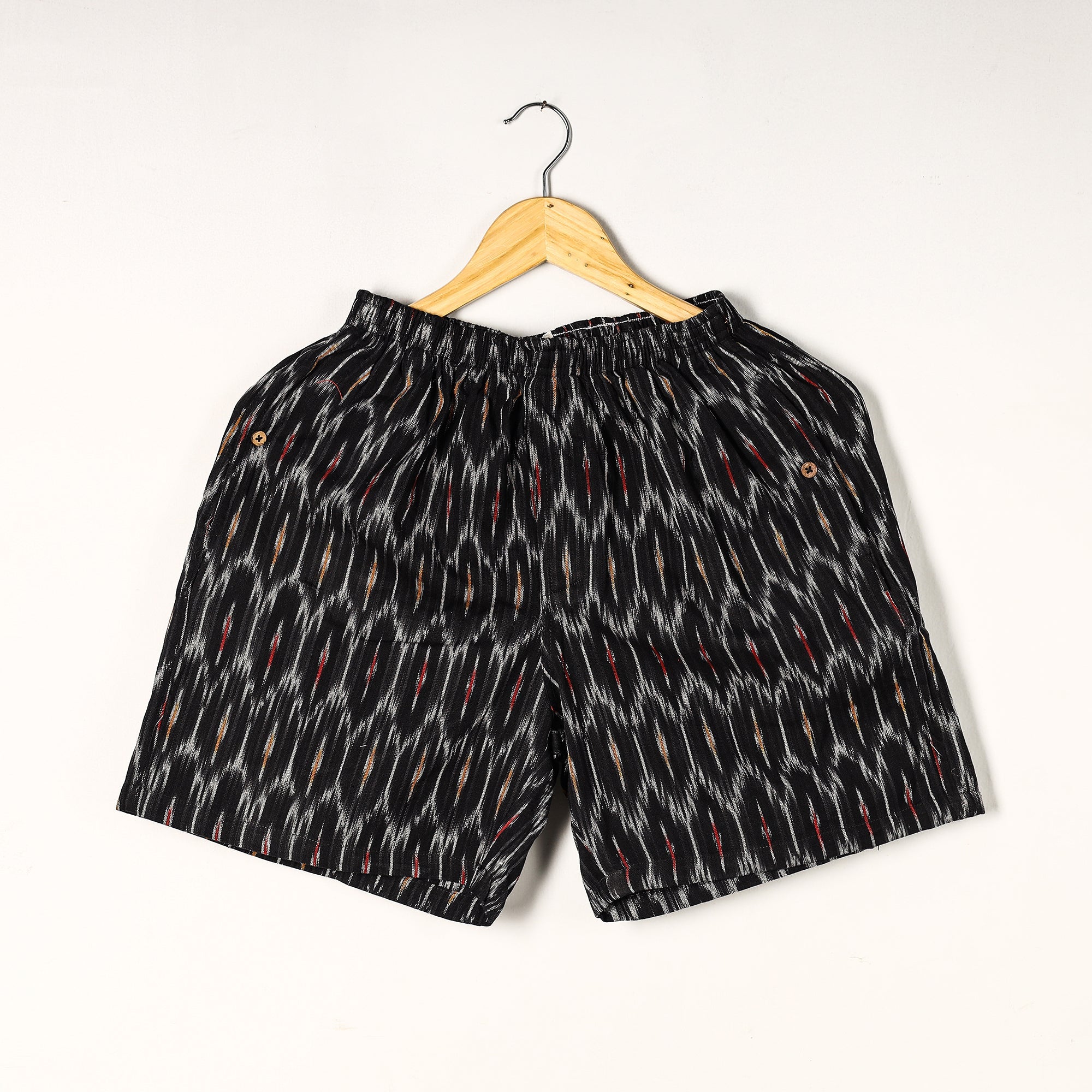Unisex boxer shorts – ITOKRI CASUALS Black - Pochampally Ikat Cotton Unisex Boxer/Shorts