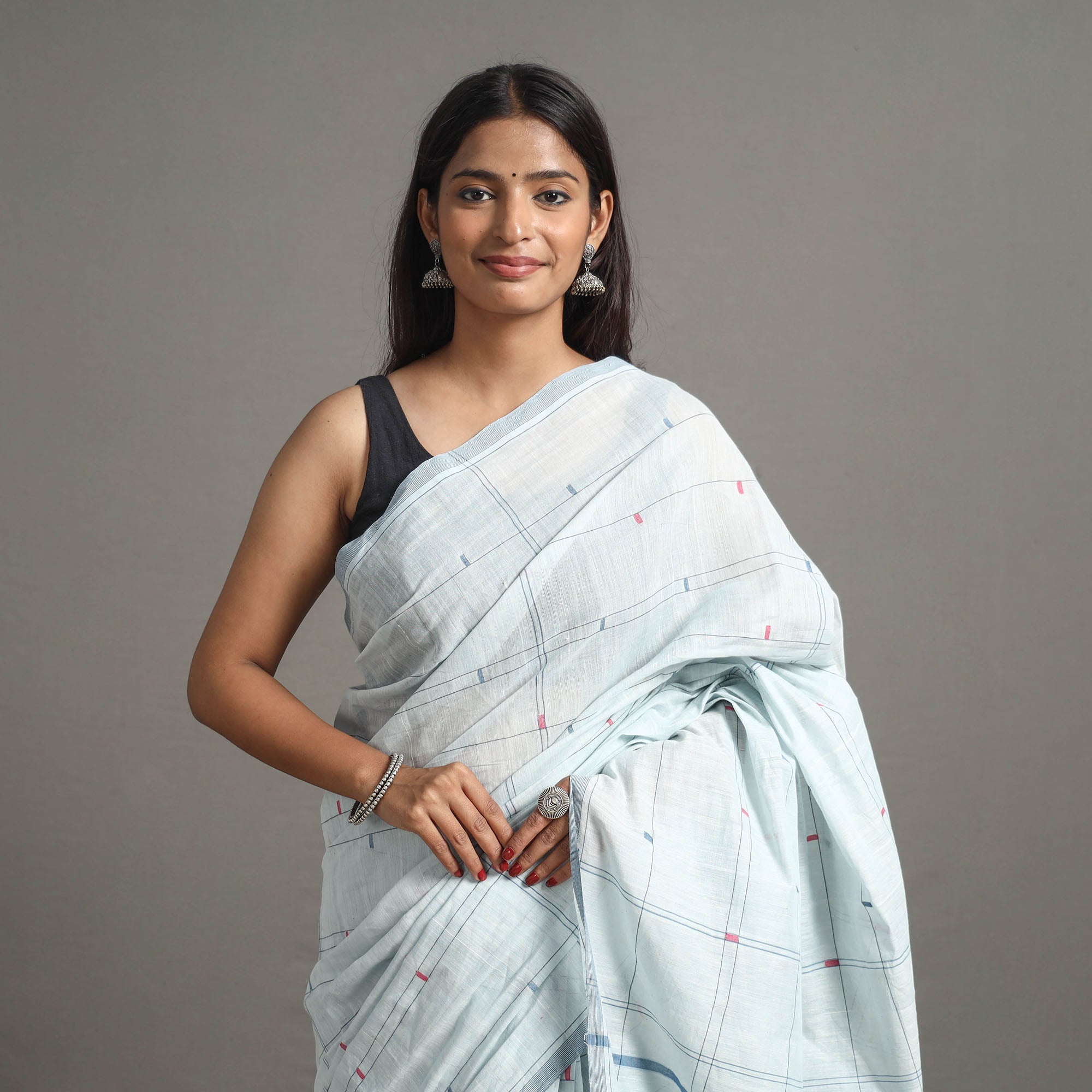 CHITRIKA Jamdani Cotton Handloom Saree 53 – Women's - view 3