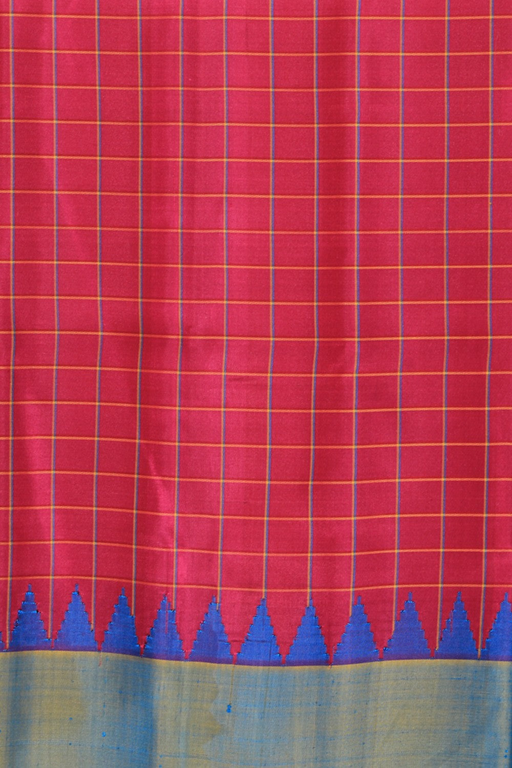 Kalanjali Gadwal Silk Pink Saree – Women's - view 2