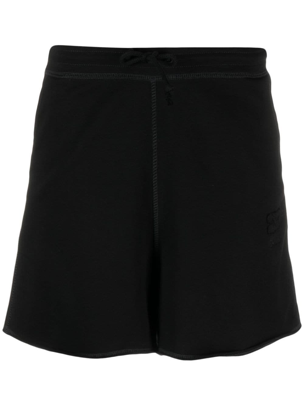 Ganni logo-patch shorts – Organic Cotton 100%
