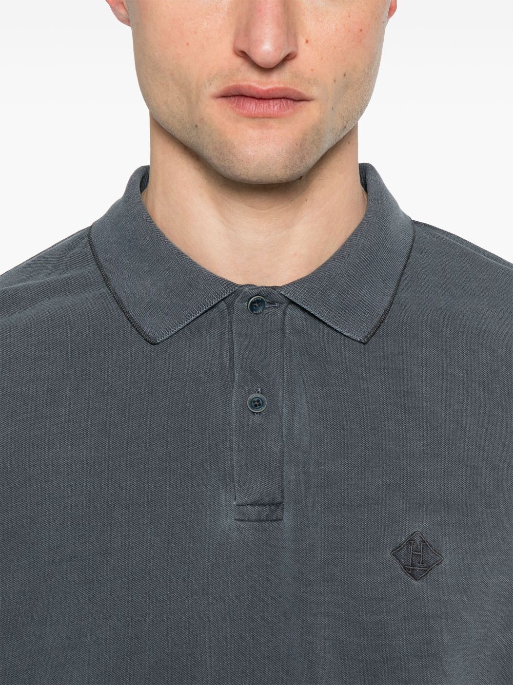 Herno Logo cotton polo shirt – Cotton 100% - view 2