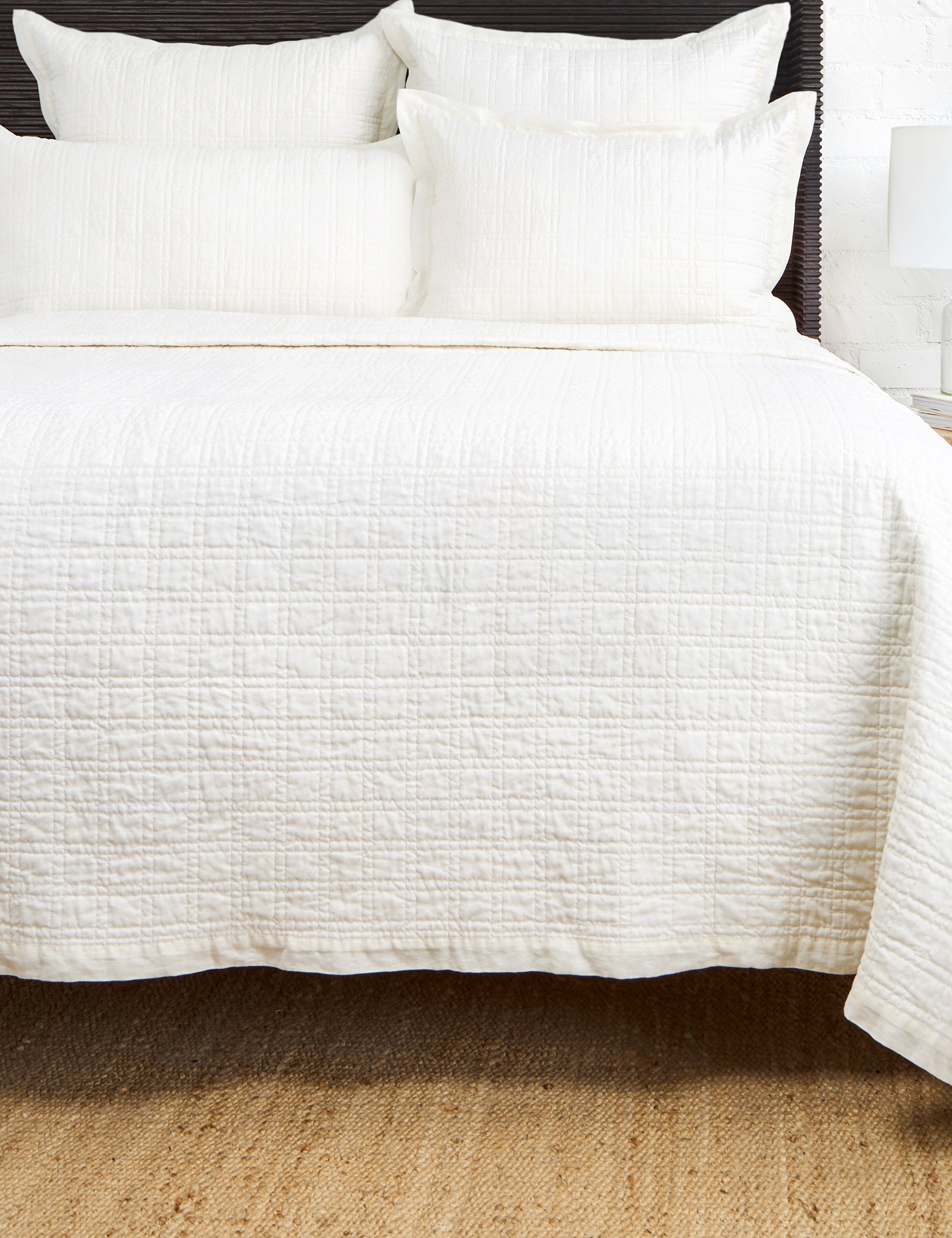 Lulu and Georgia Owen Linen Cotton Coverlet by Pom Pom at Home - view 4
