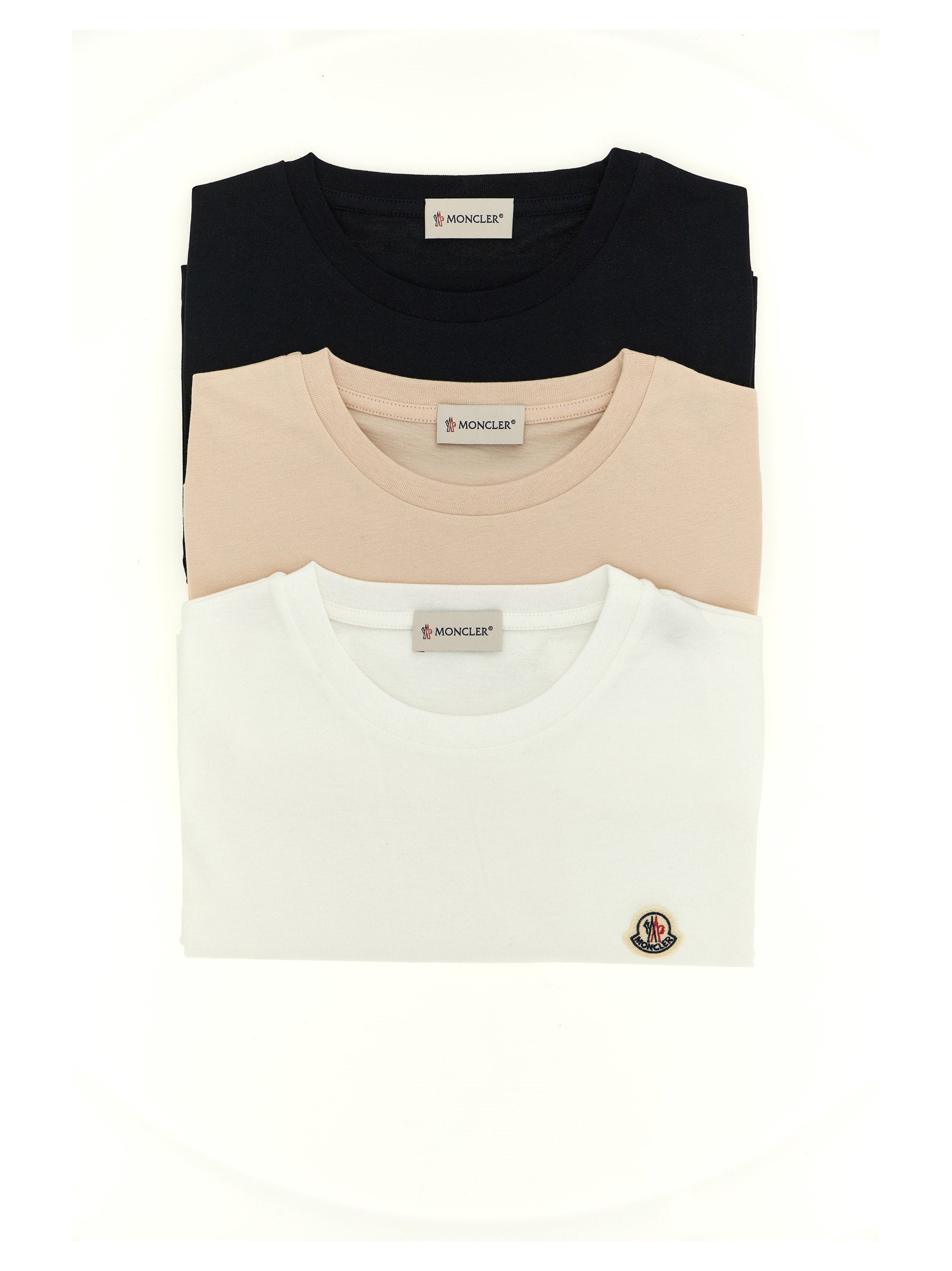 Moncler Enfant 3-pack Logo Patch T-shirt – 100% cotton