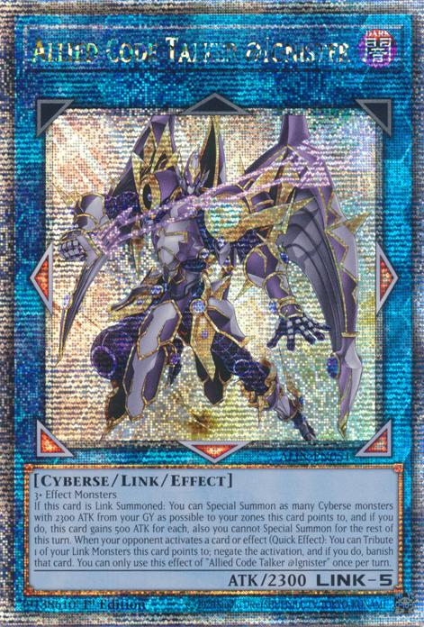 Yu-Gi-Oh! Allied Code Talker @Ignister - ALIN-EN051 - Quarter Century Secret Rare - 1st Edition