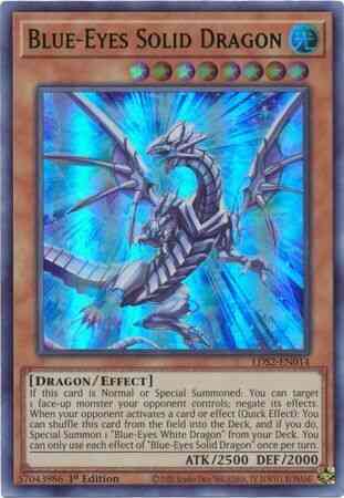 Yu-Gi-Oh! Blue-Eyes Solid Dragon (Green) - LDS2-EN014 - Ultra Rare - 1st Edition