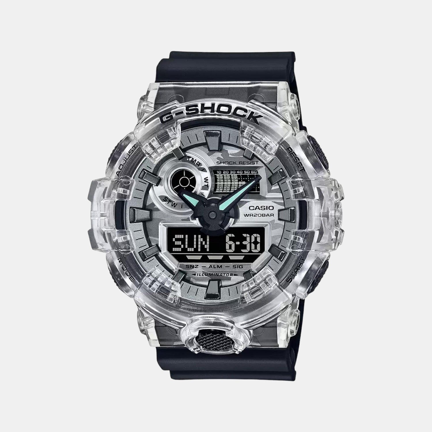 Casio G-Shock Men Quartz Black Dial Analog-Digital Resin Watch G1280