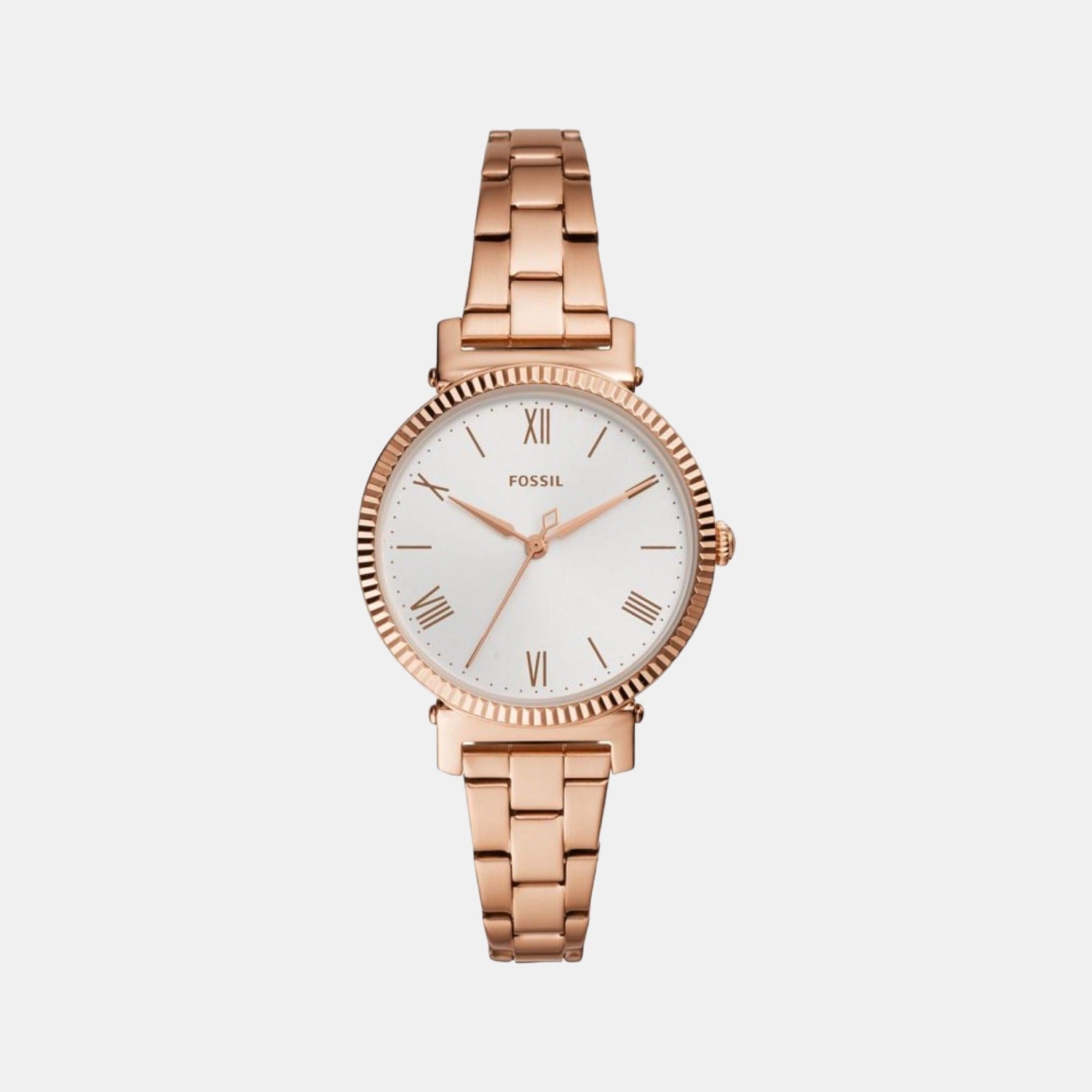 Fossil Daisy 3 Hand Women Quartz Silver Dial Analog Stainless Steel Watch ES4791