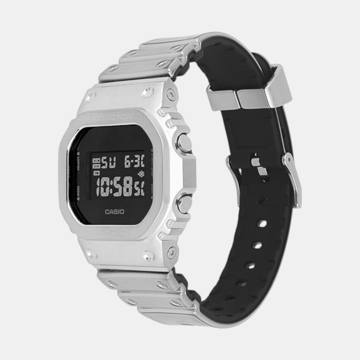 Casio G-Shock Men Quartz Silver Dial Digital Resin Watch G1666 - view 4