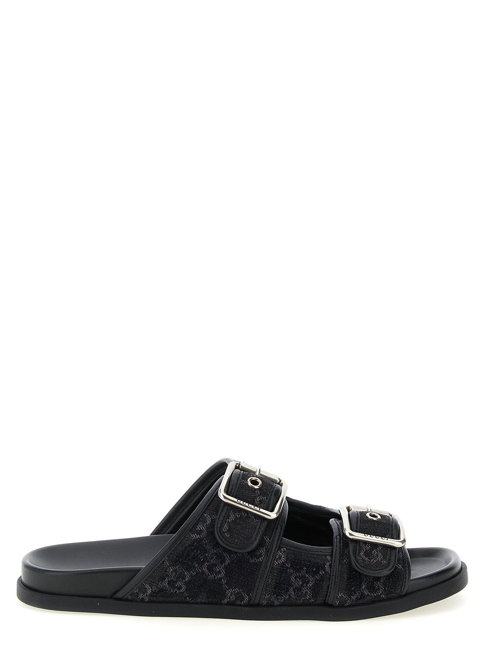 Gucci Gg Denim Slides – 100% cotton