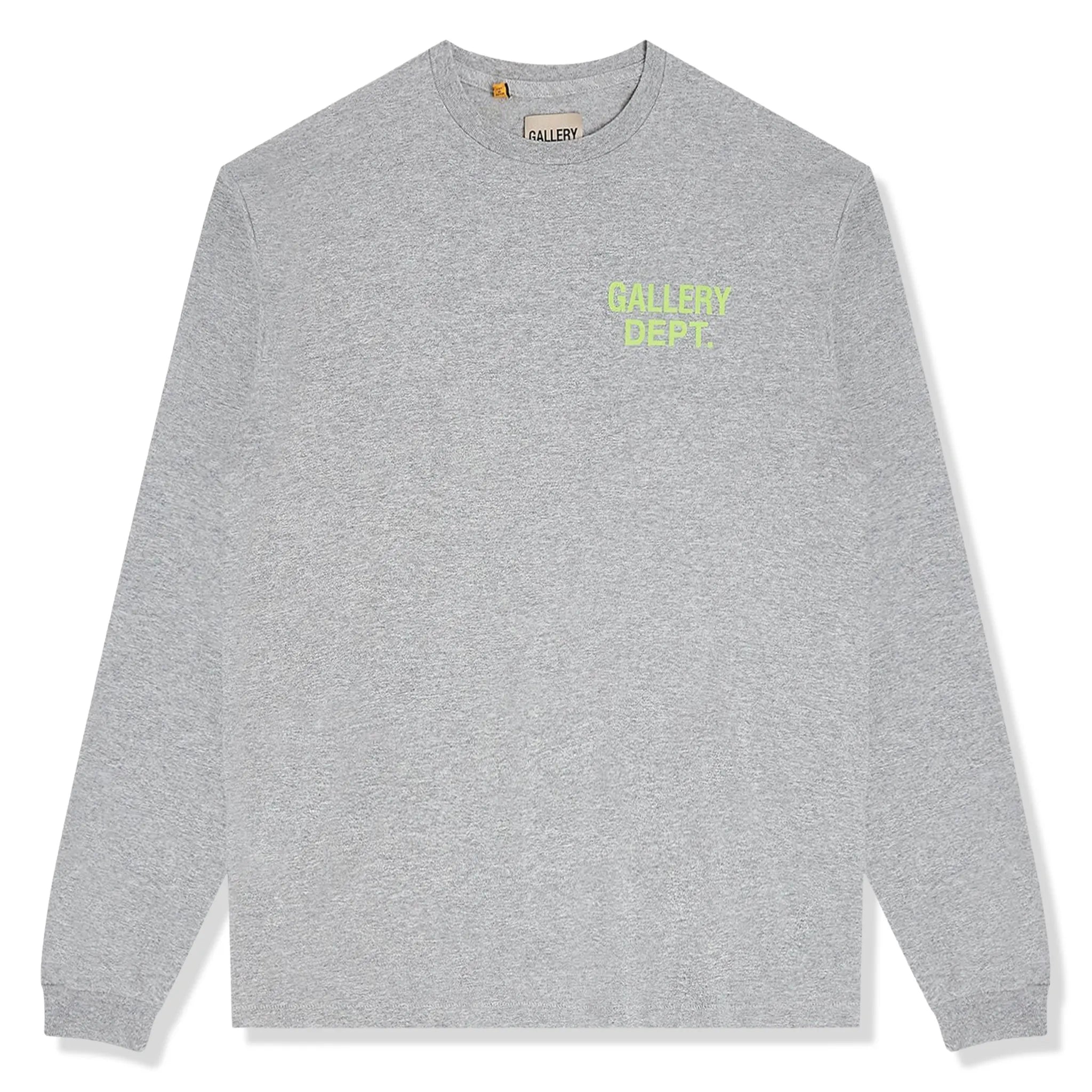 Dept souvenir logo – Gallery Dept. Souvenir Logo L/S Heather Grey T Shirt