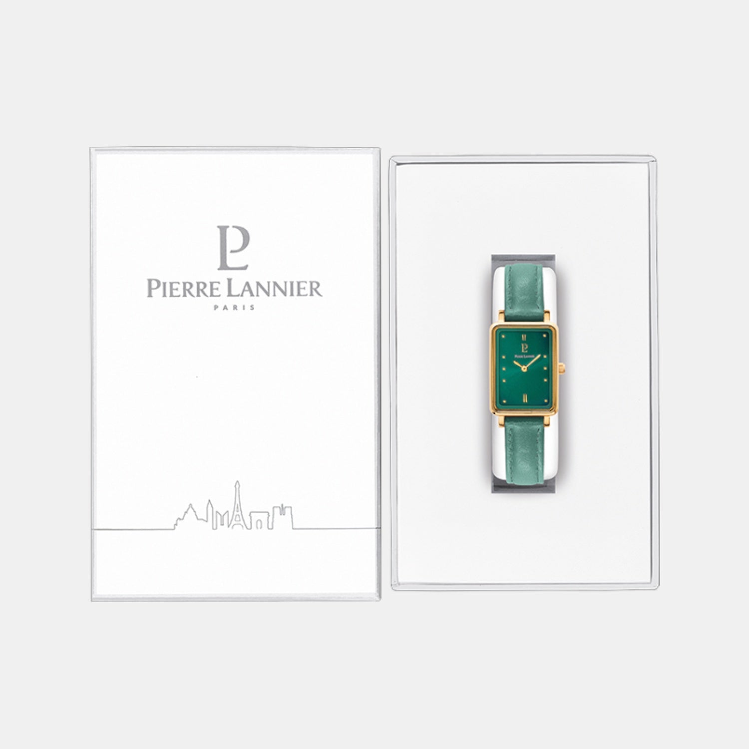 Pierre Lannier Ariane Women Quartz Green Dial Analog Leather Watch 050K577 - view 5