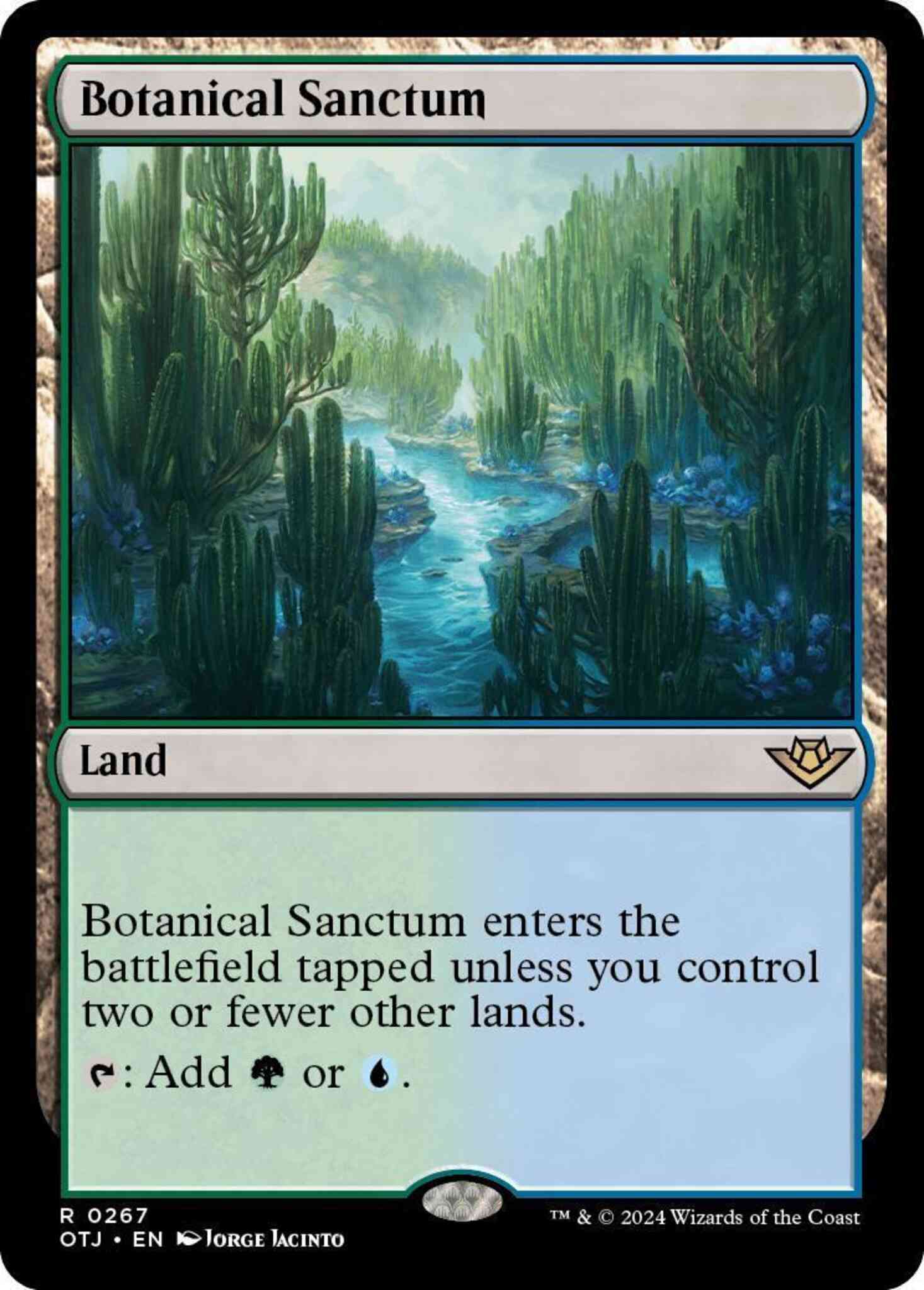 Botanical sanctum 267 – Magic Botanical Sanctum [267] [Outlaws of Thunder Junction] [Non-Foil]