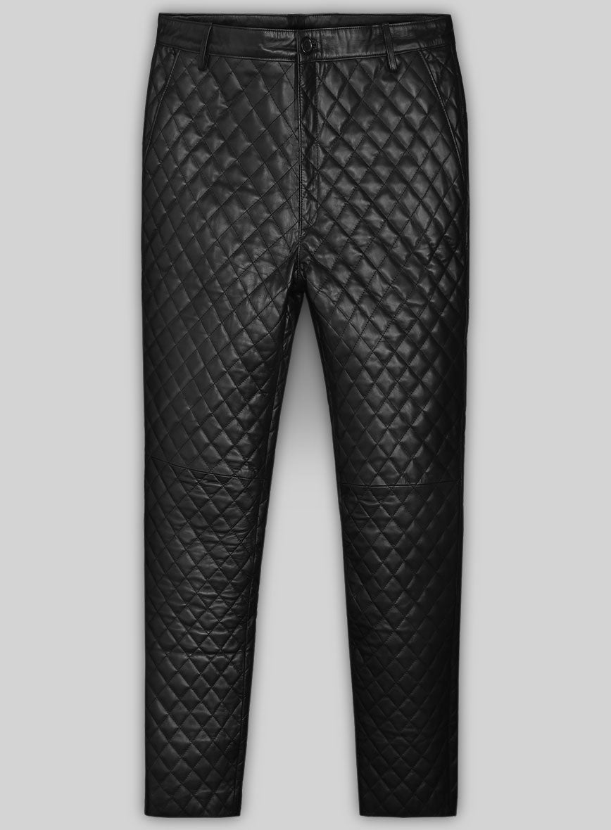 StudioSuits Bocelli Quilted Leather Pants