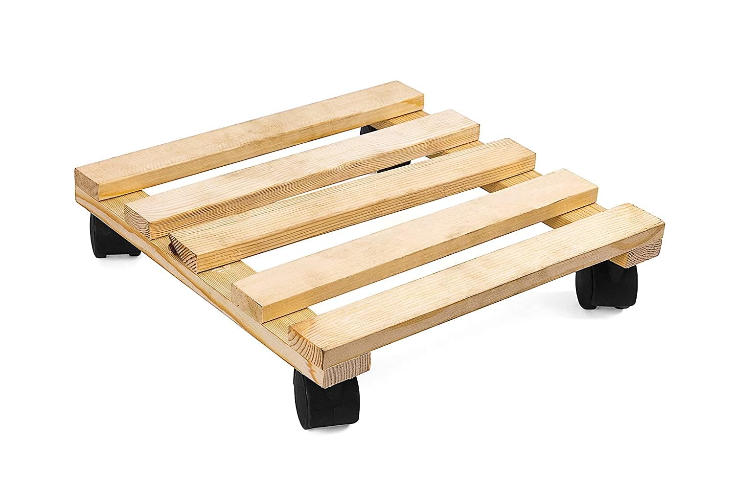 Ugaoo Wooden Plant Stand with Wheels