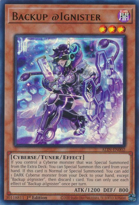 Yu-Gi-Oh! Backup @Ignister - ALIN-EN002 - Ultra Rare - 1st Edition