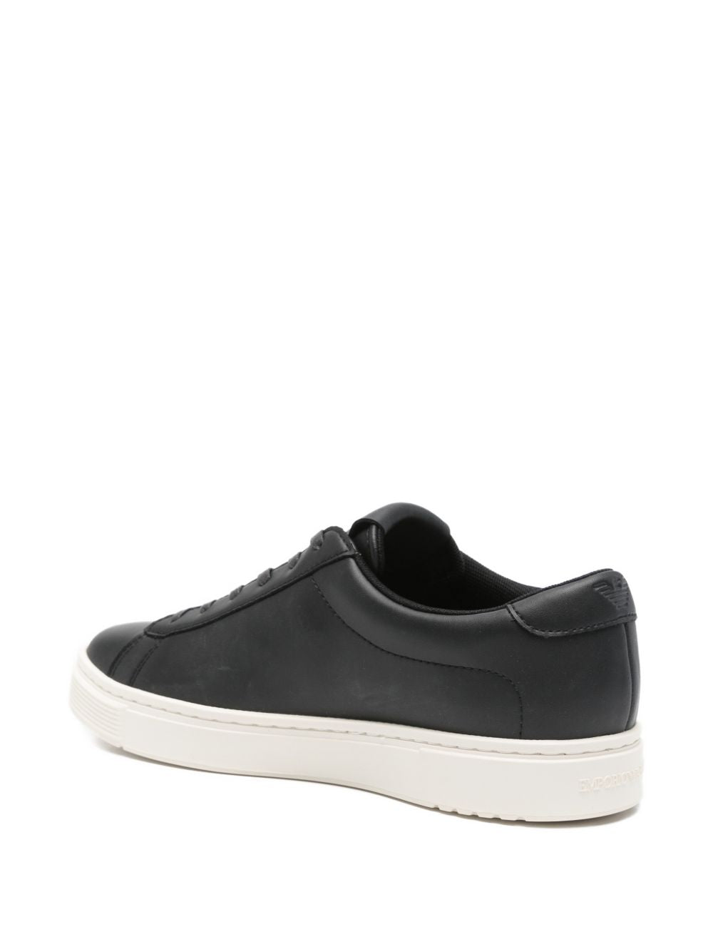 Emporio Armani leather lace-up sneakers - view 2
