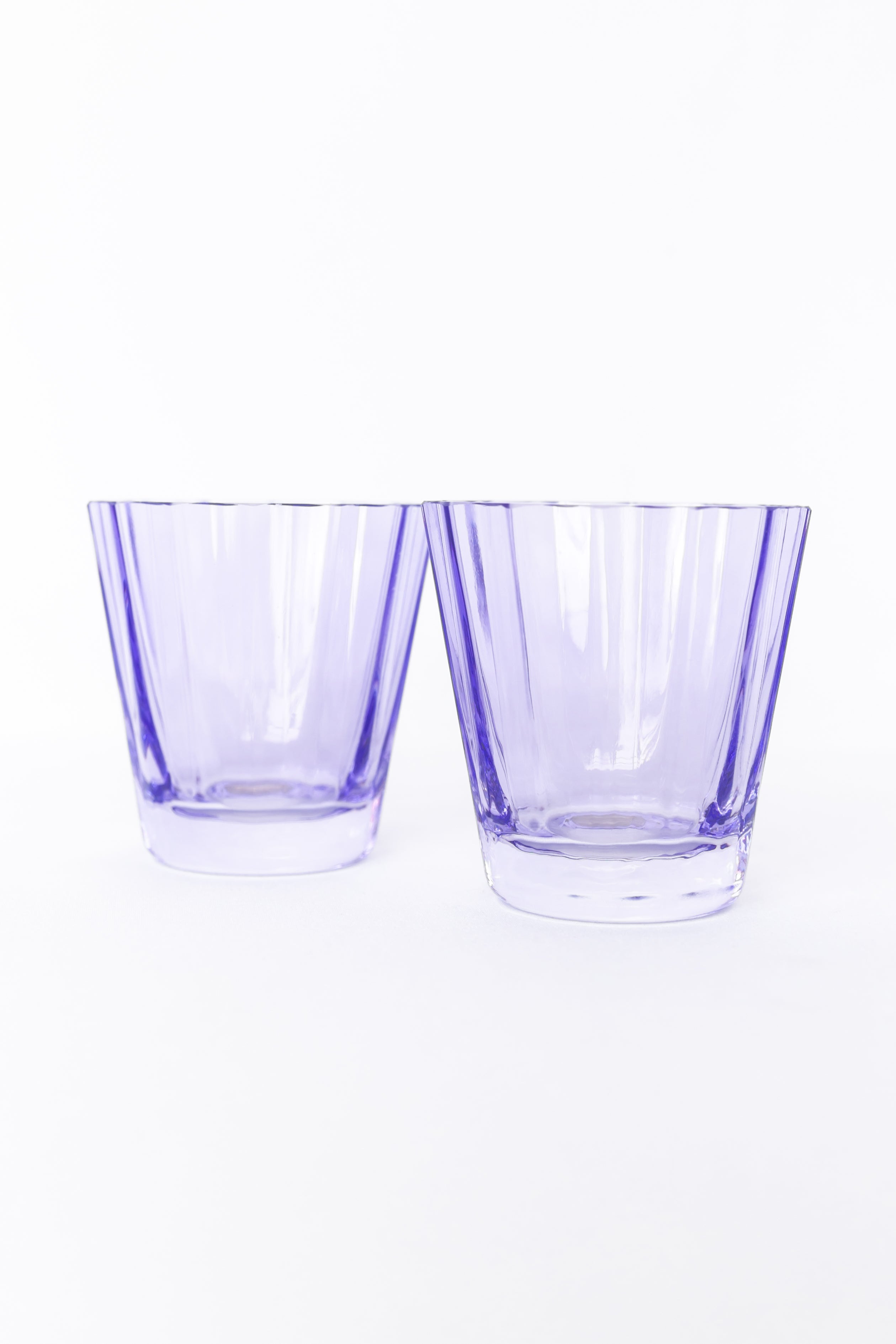 Estelle Colored Glass Estelle Colored Sunday Low Balls - Set of 2 {Lavender}