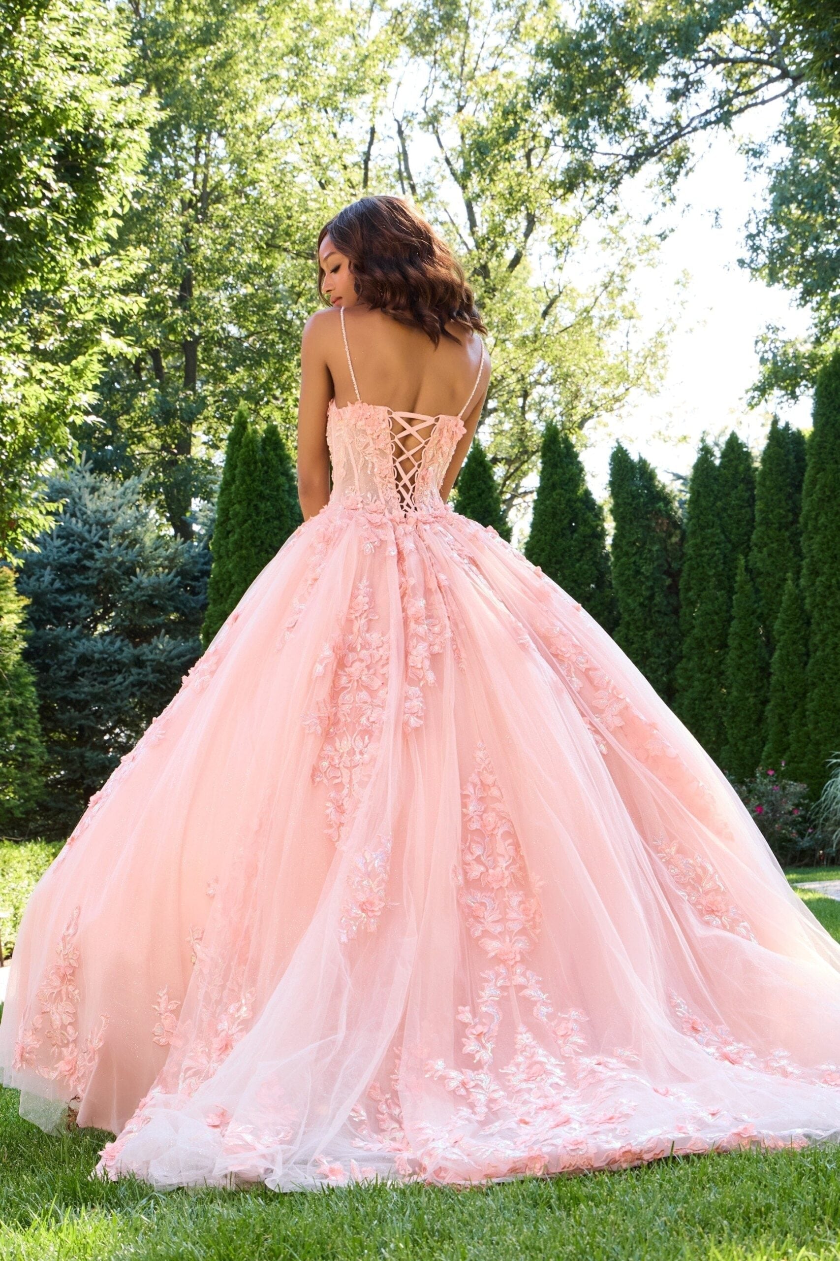 Jovani 43431 Long Ball Gown Floral Quinceanera Dress - view 2
