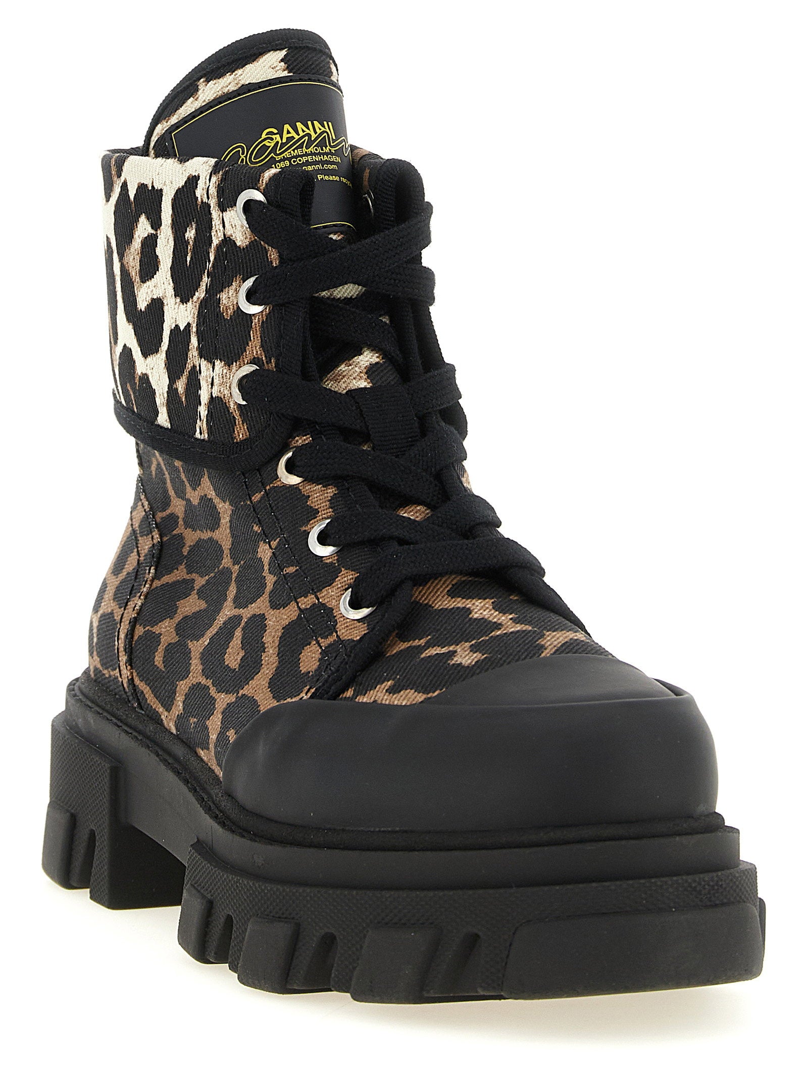 Ganni Denim Ankle Boots – 99% cotton, 1% elastane - view 2