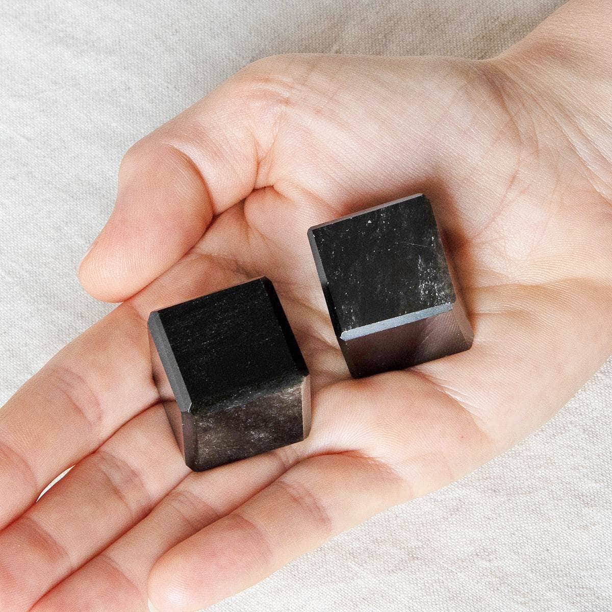 Tiny Rituals Silver Obsidian Cube - view 2
