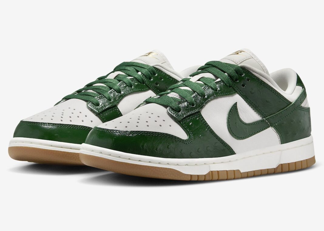 Cop Underdog Nike Dunk Low Green Ostrich - view 2