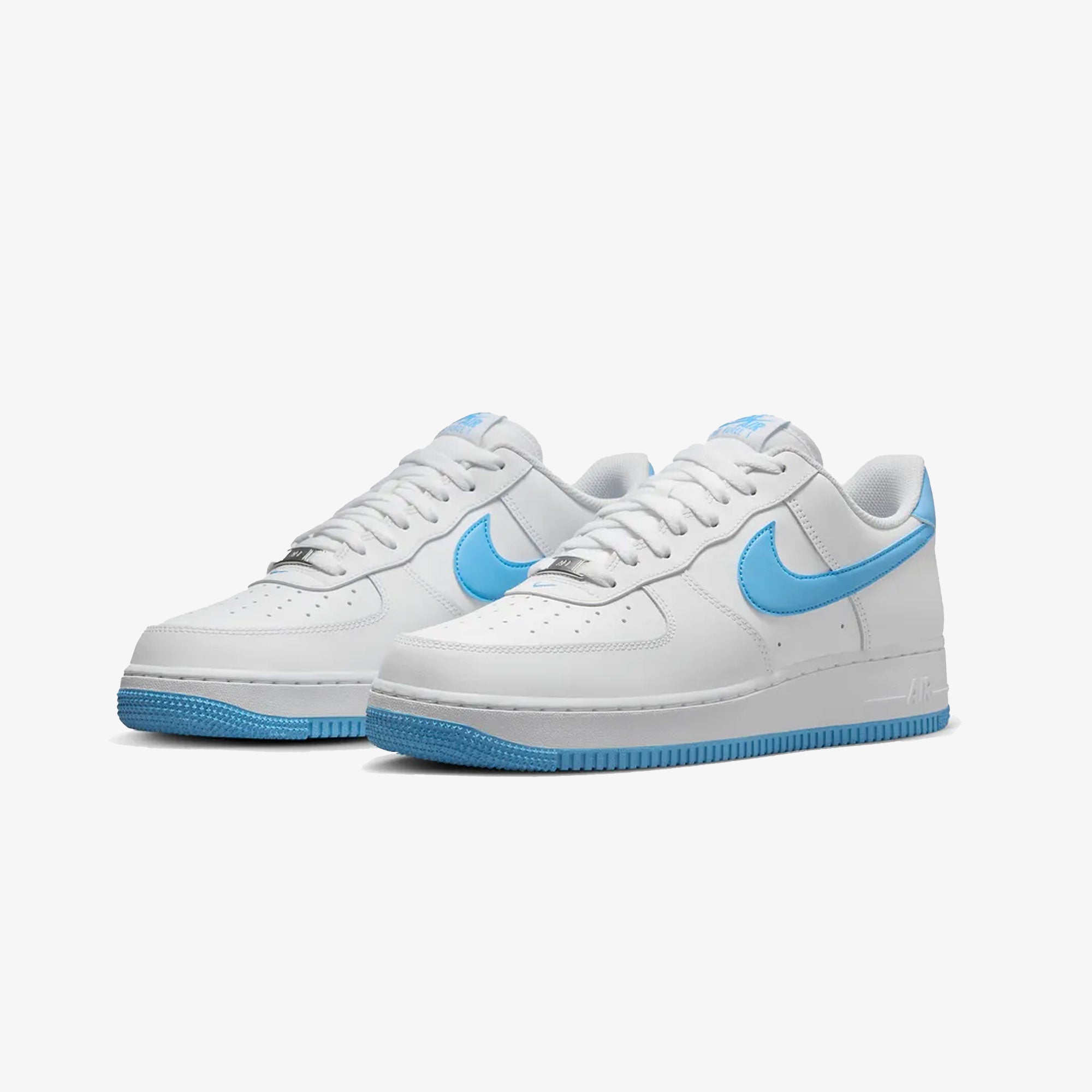 Nike | AIR FORCE 1 '07 { WHITE/AQUARIUS BLUE-WHITE - view 2