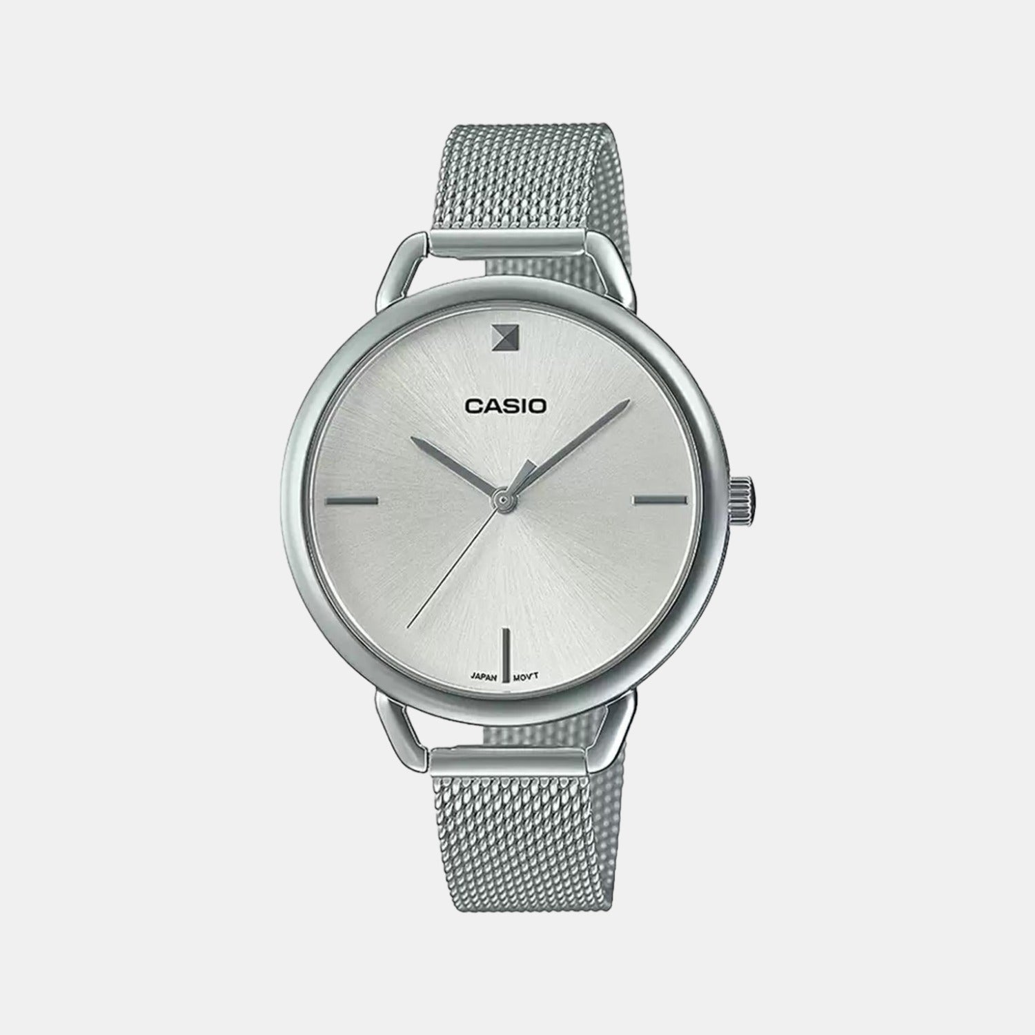 Casio Enticer Women Quartz Silver Dial Analog Stainless Steel Watch A1810