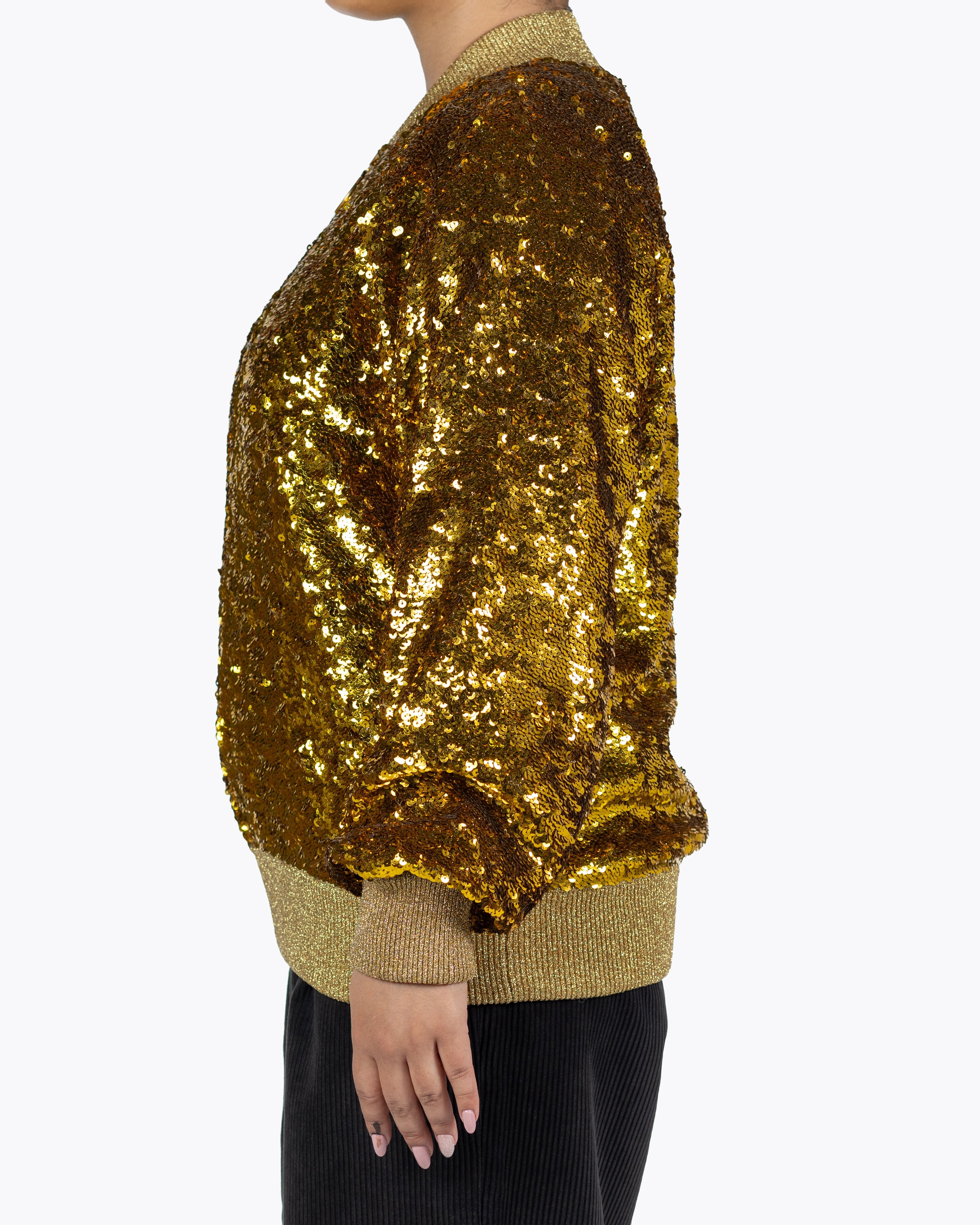 Gucci Gold Sequin Bomber - view 2