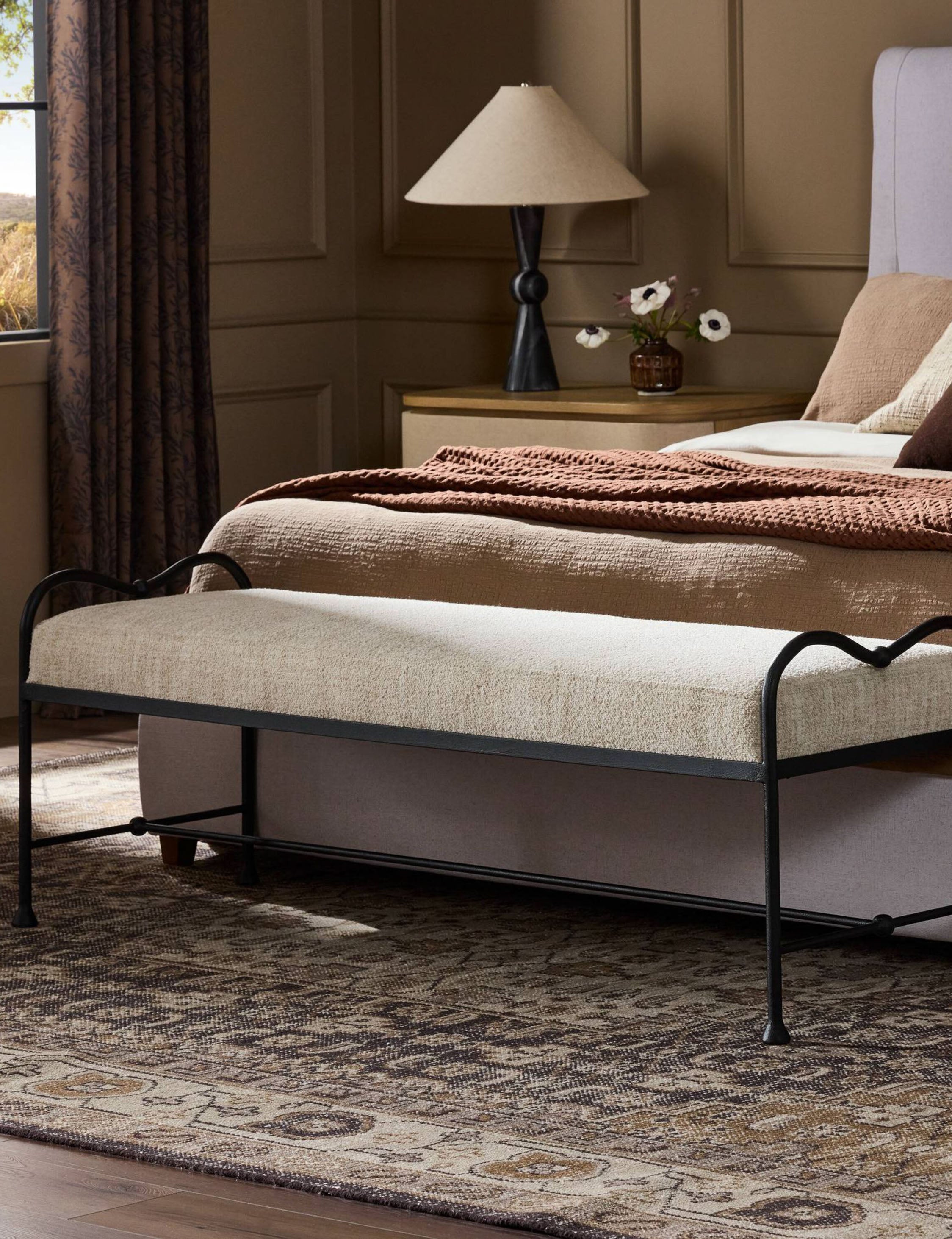 Lulu and Georgia Belita Bench – Cream - view 2