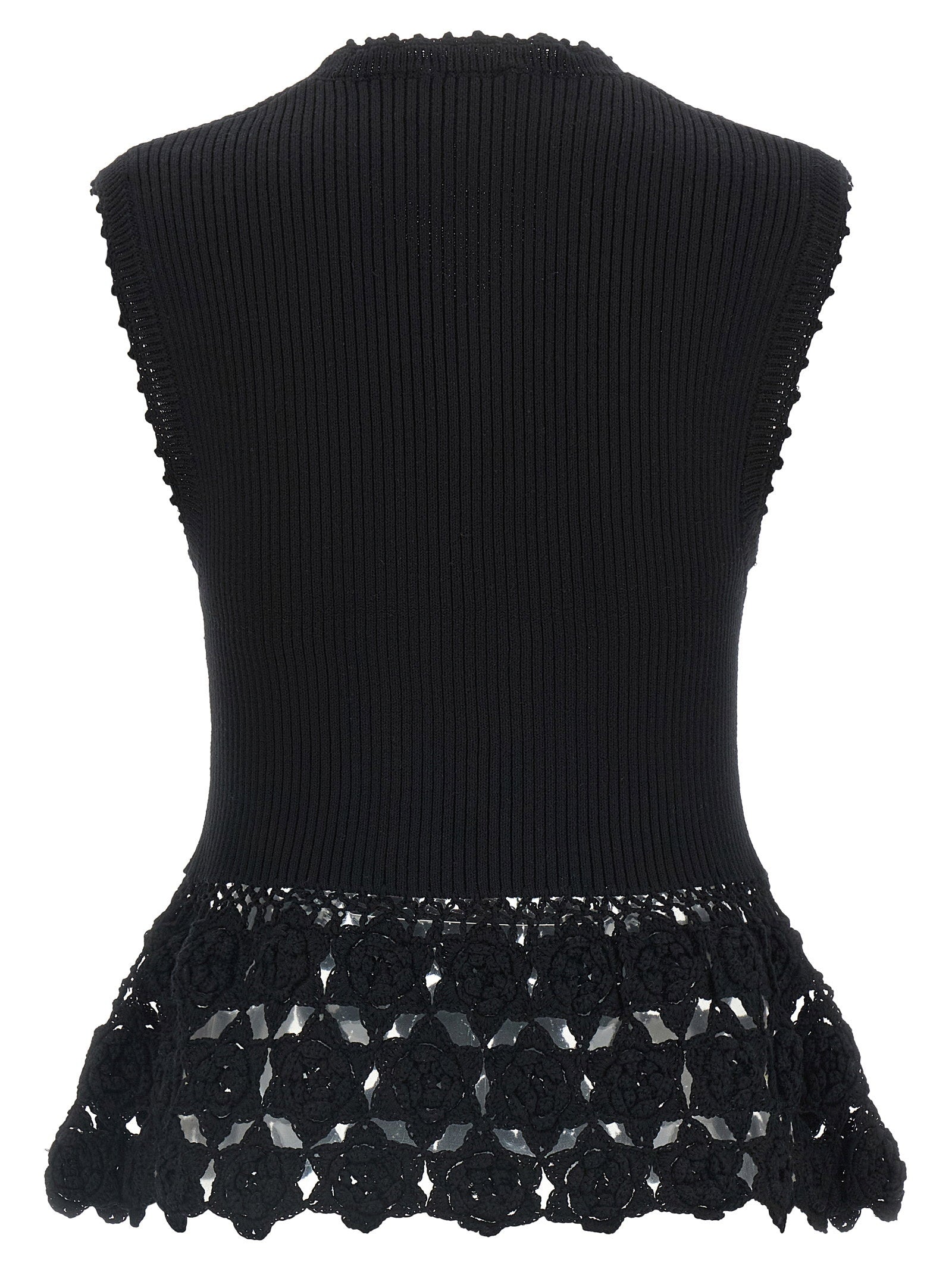 Ganni Cotton Crochet Vest - view 2