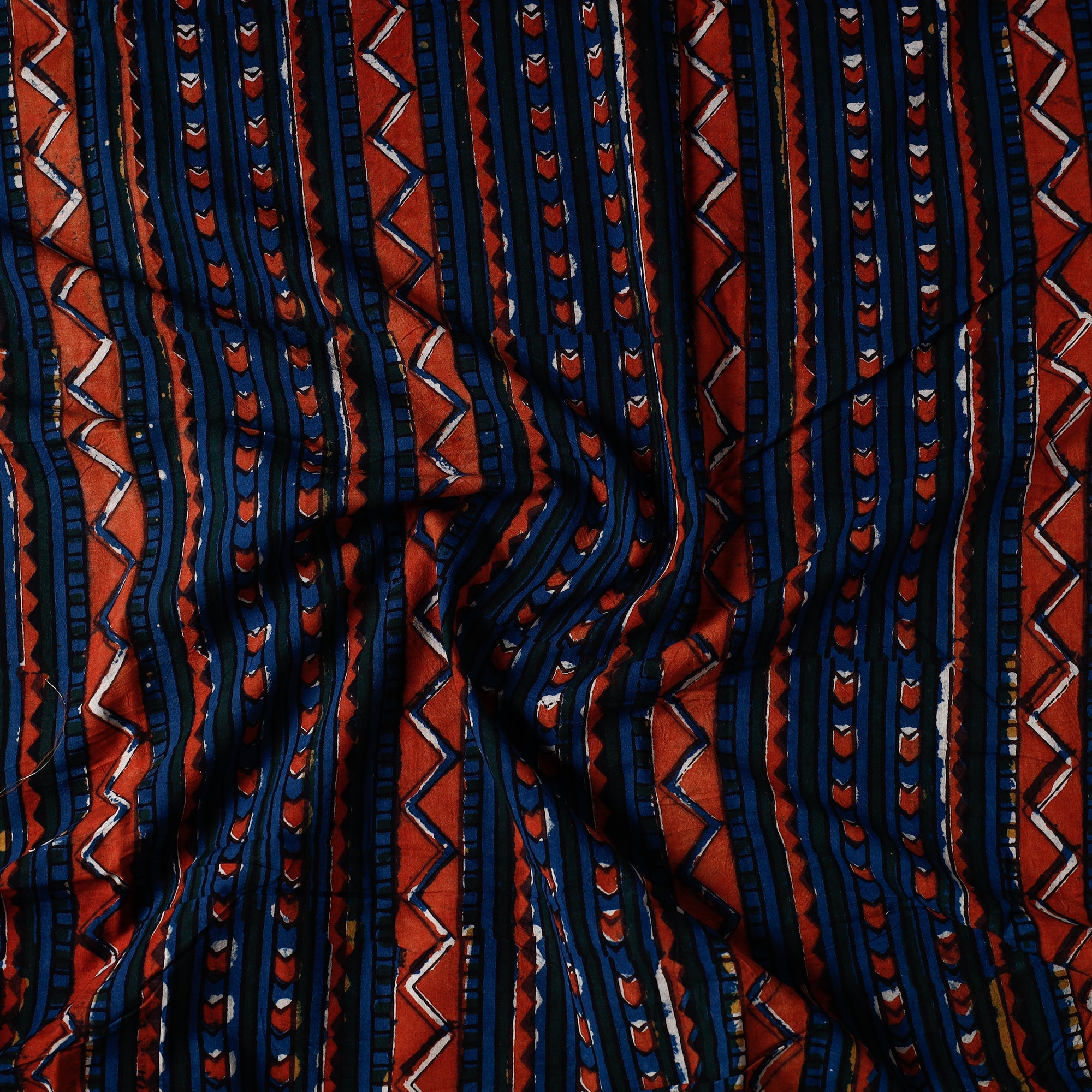 BAGRU DABU PRINTS Blue - Bagru Dabu Block Printed Cotton Precut Fabric 40 - view 2