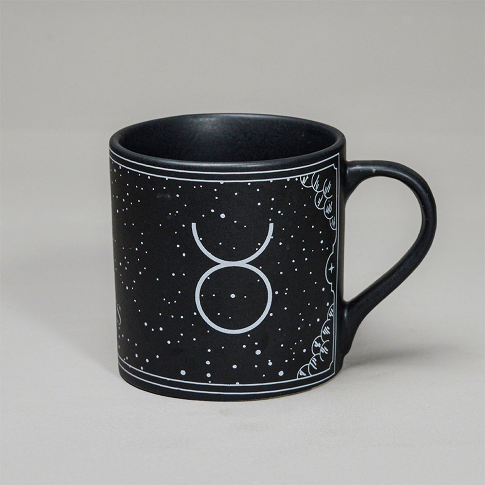 ALMIRO TREE Black - Ceramic Sunsign Theme Coffee Mug Taurus (350ml)