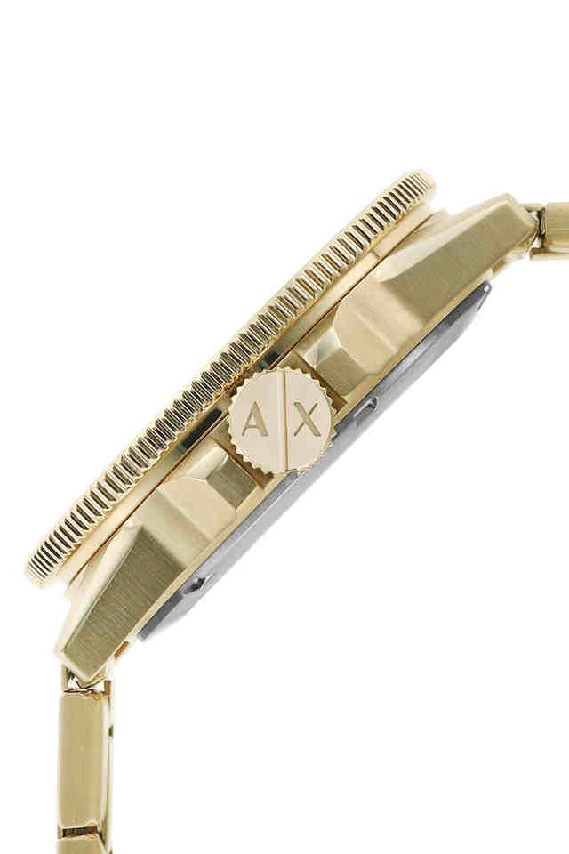 Armani Exchange Leonardo Gold Dial Men 44mm – Yellow Gold - view 2